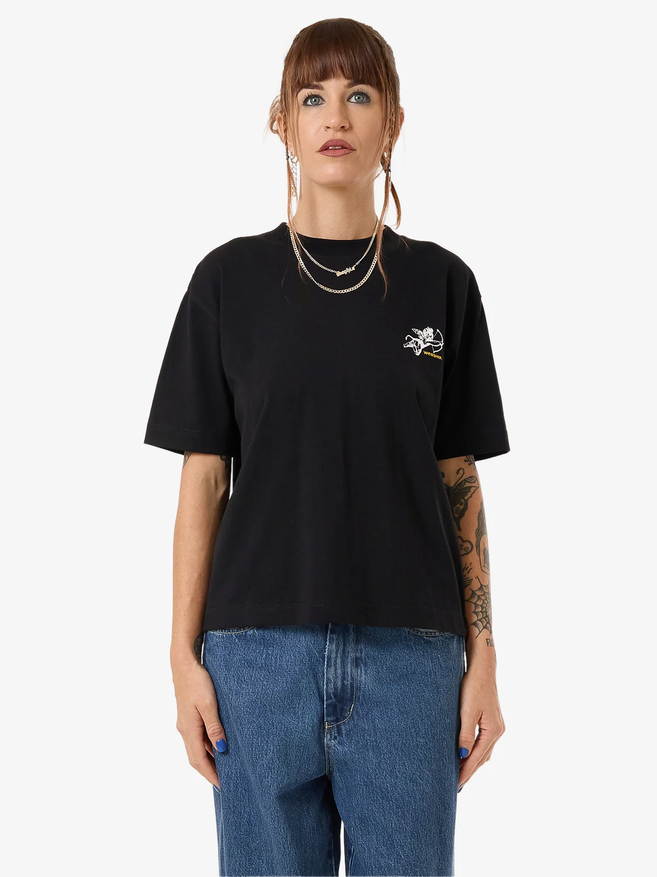 Cherub Regular Fit Tee - Standard Black