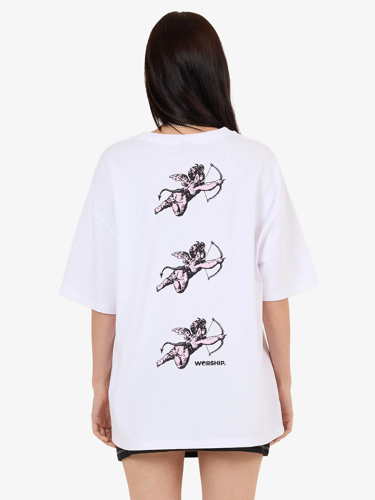 Cherub Relaxed Fit Tee - White - Image 7