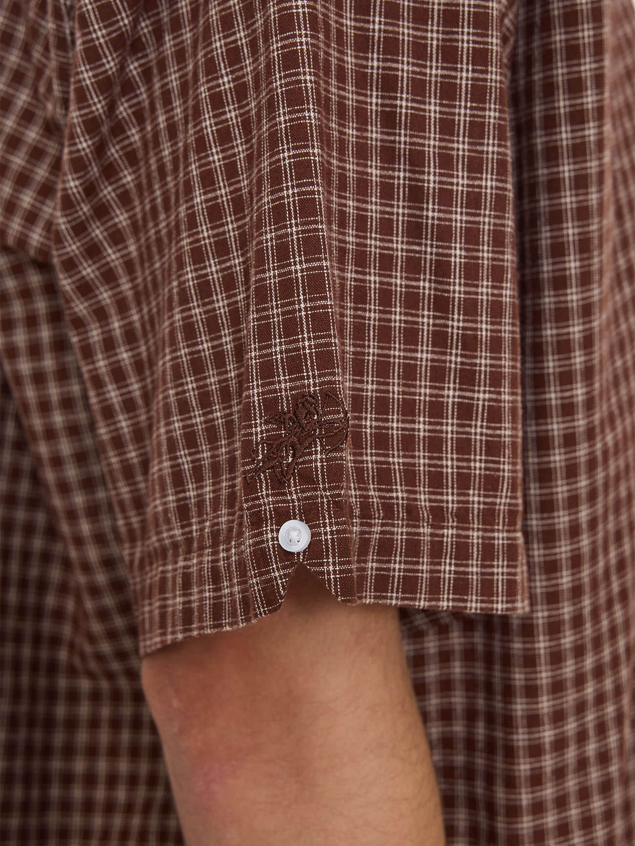 Cherub Short Sleeve Shirt - Brown - Image 6