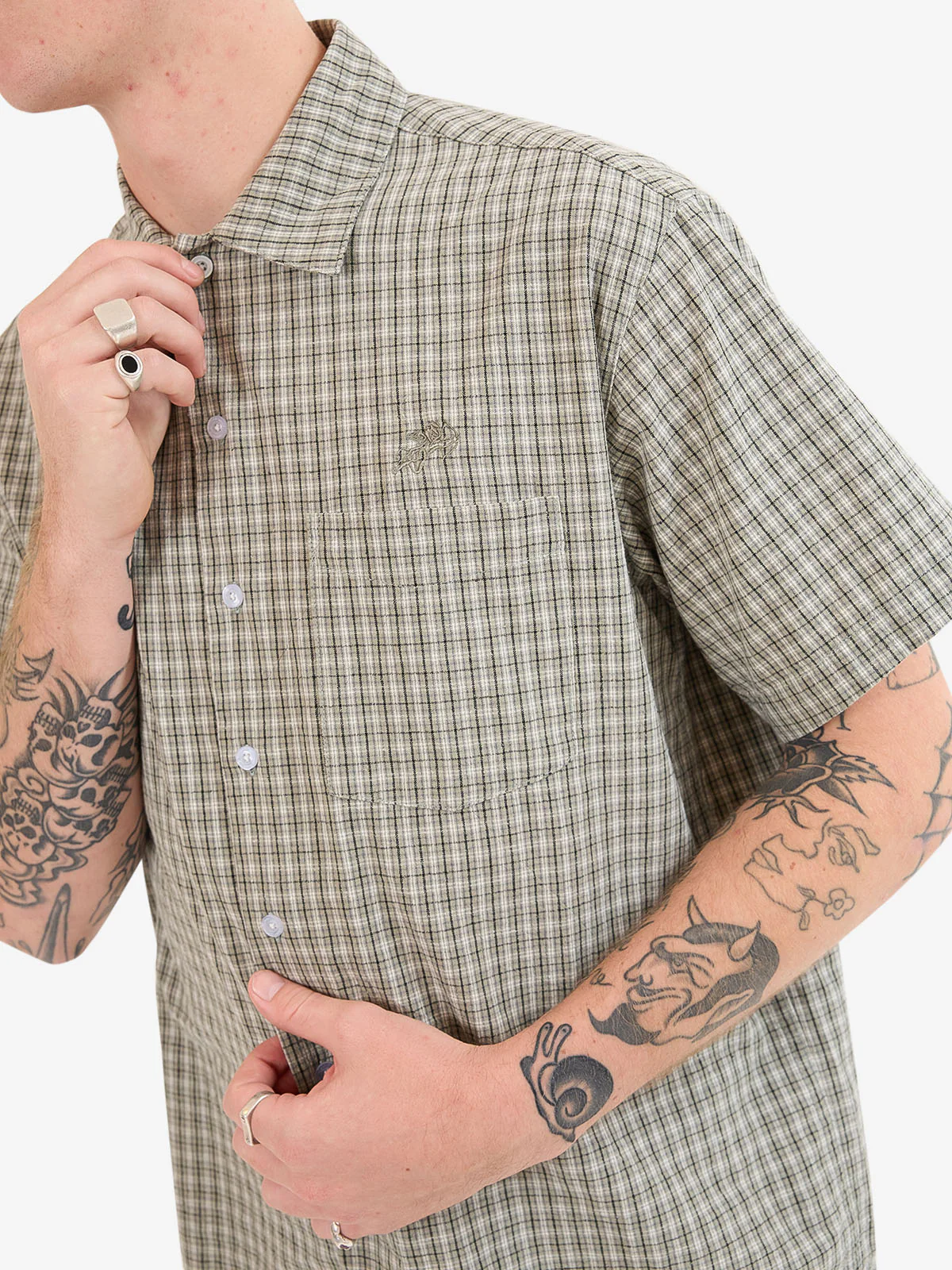 Cherub Short Sleeve Shirt - Mineral - Image 4
