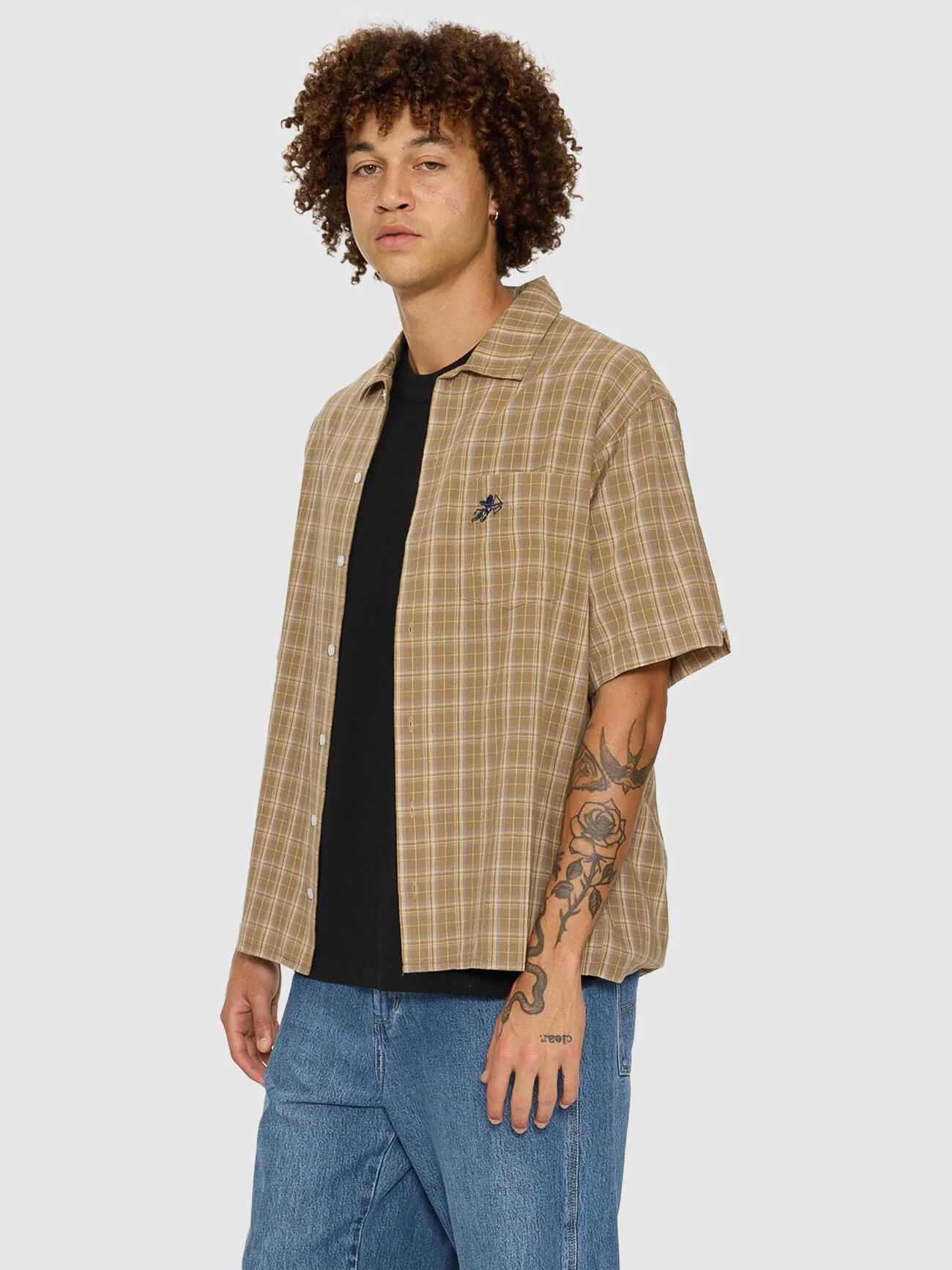 Cherub Short Sleeve Shirt - Tannin - Image 4