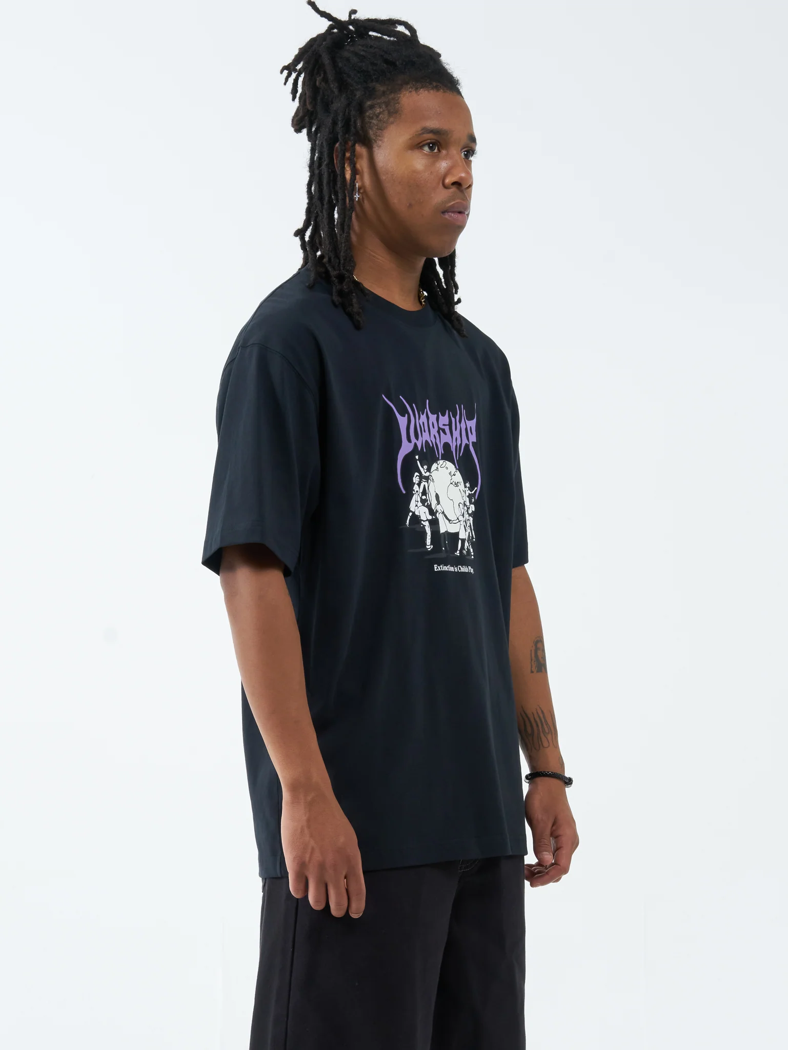 Childs Play Tee - Washed Black - Image 4