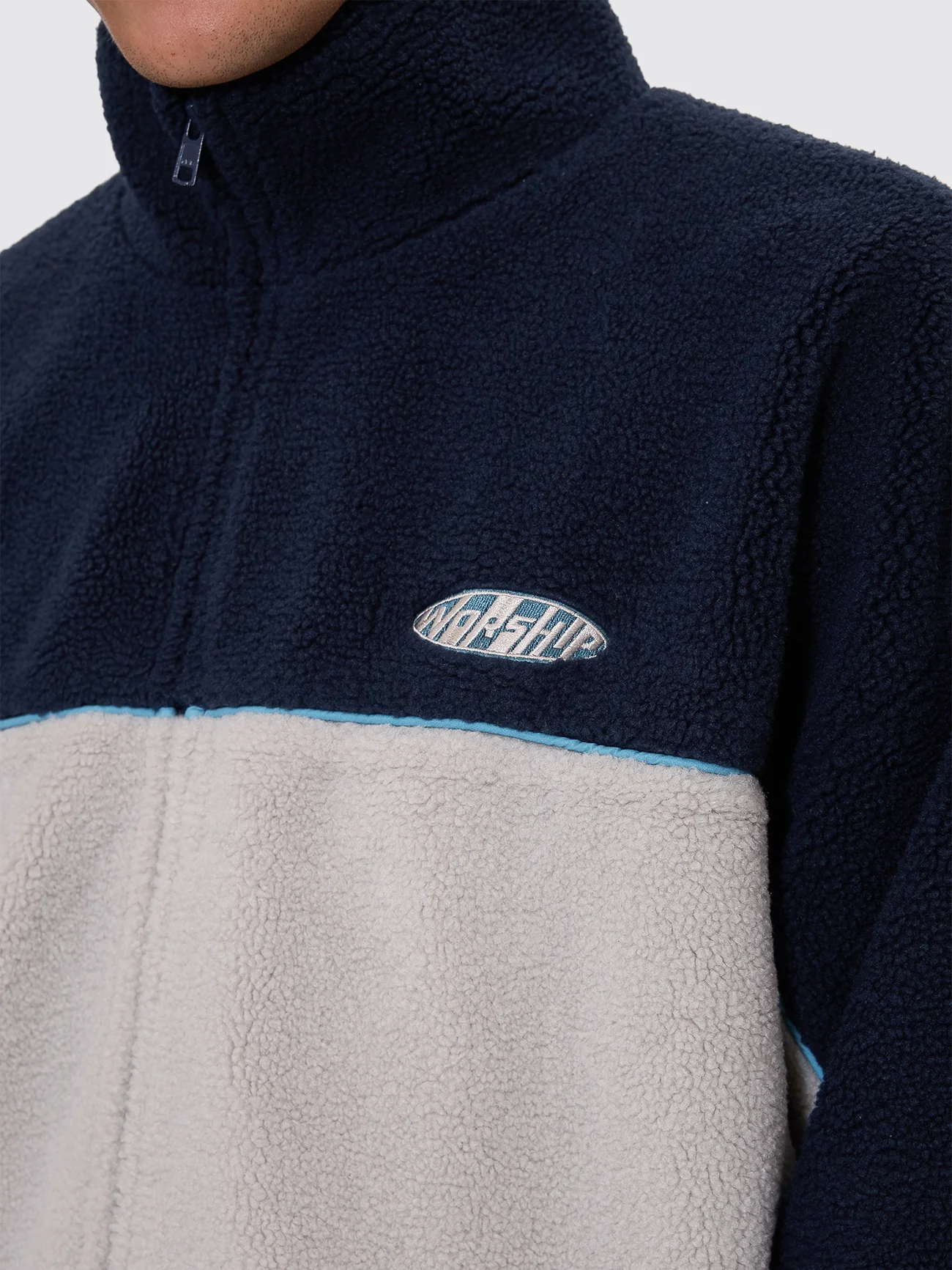 Clipper Sherpa Jacket - Blue - Image 2