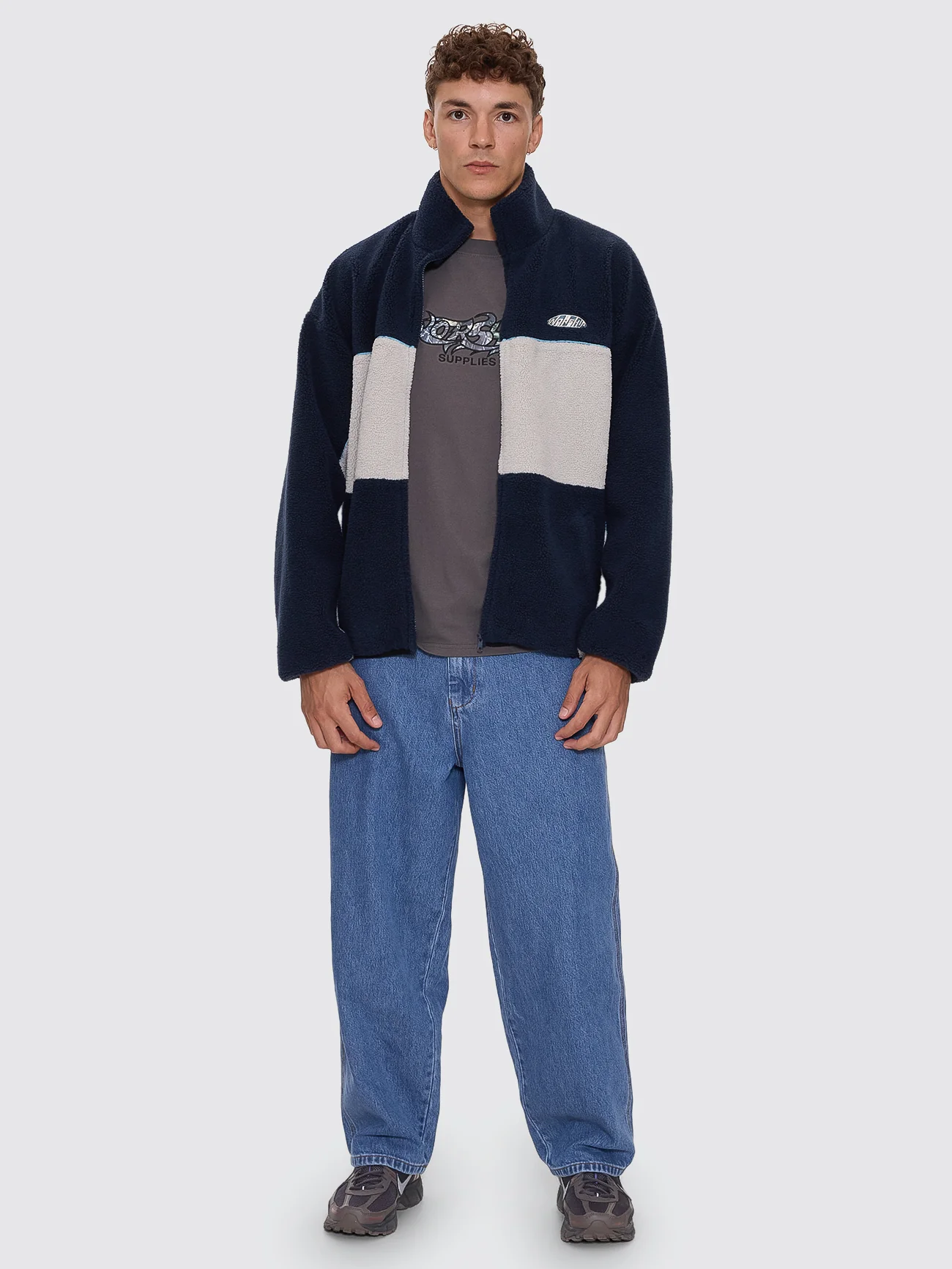 Clipper Sherpa Jacket - Blue - Image 4