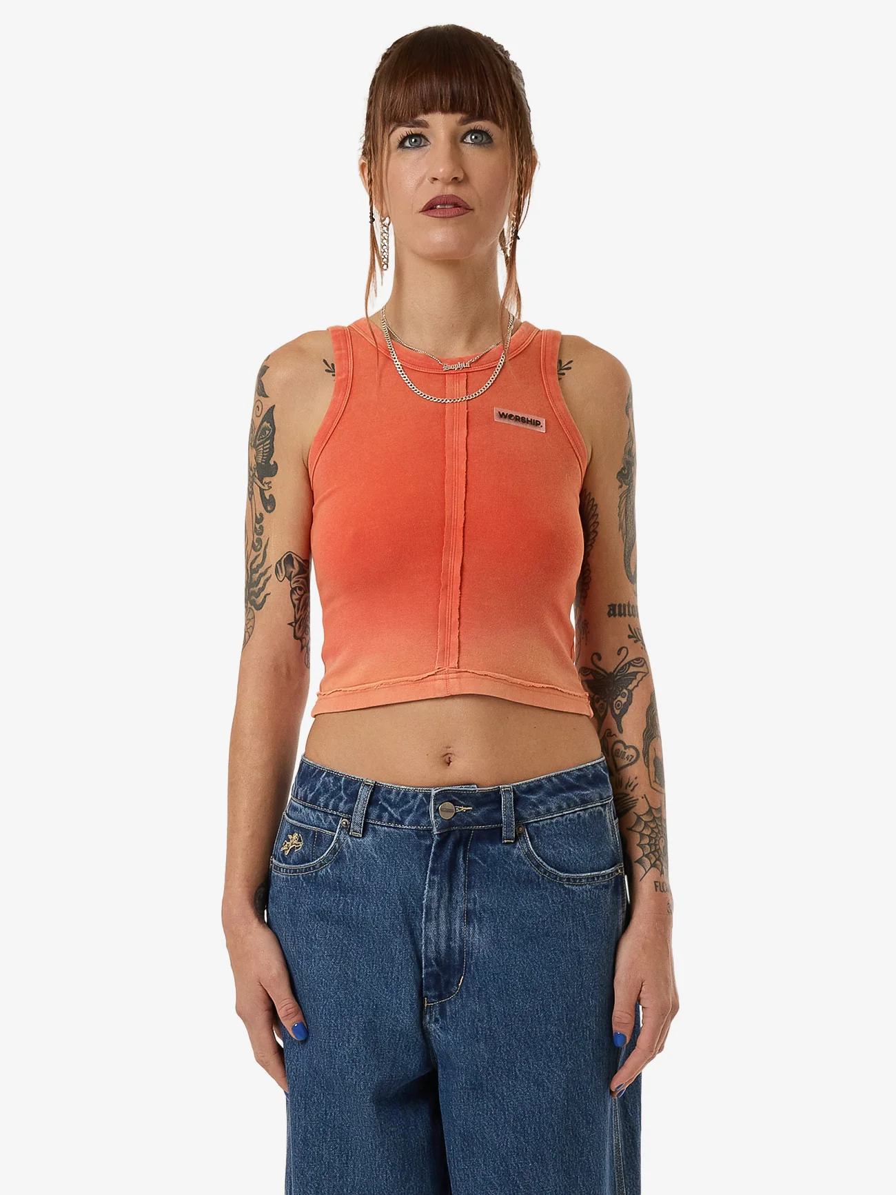 Core Divided Sport Tank - Cherry Tomato