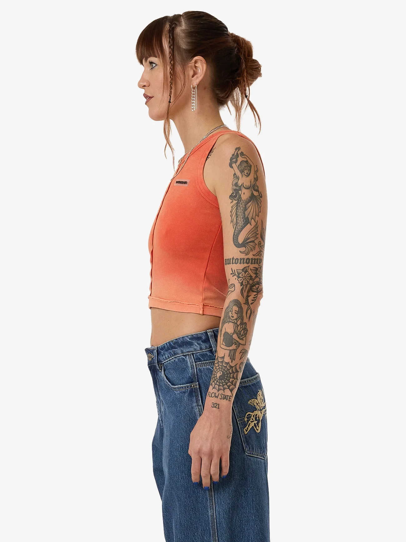 Core Divided Sport Tank - Cherry Tomato - Image 3