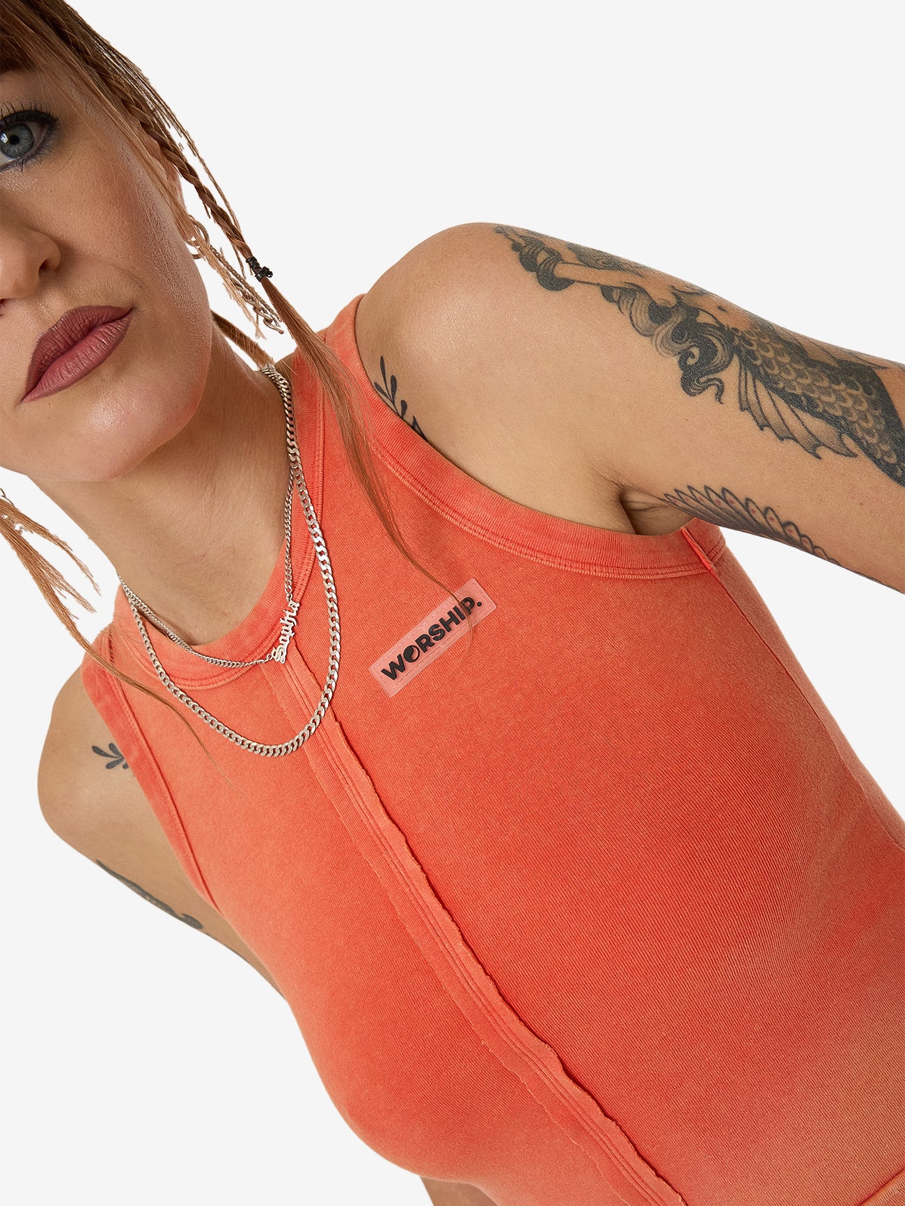 Core Divided Sport Tank - Cherry Tomato - Image 8