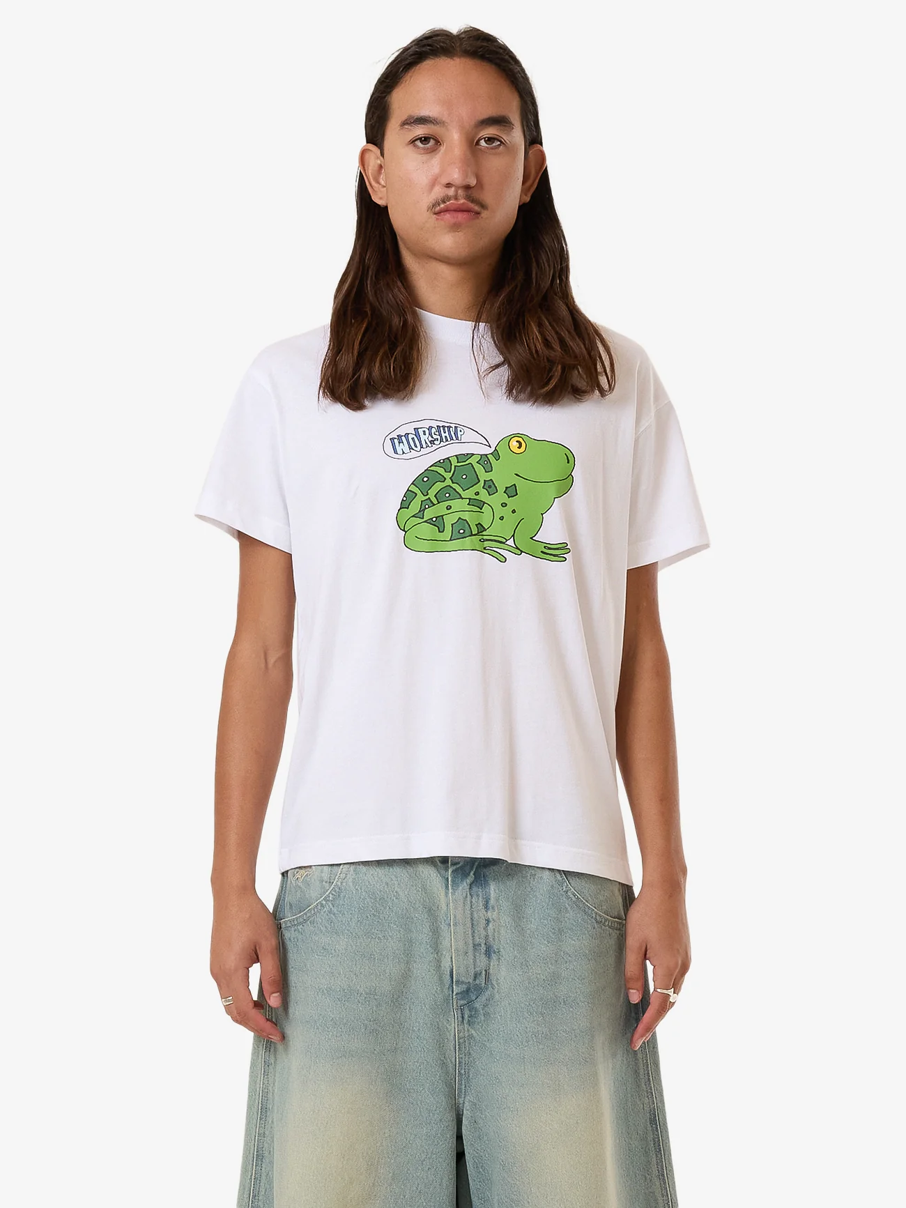Croak Fitted Tee - White