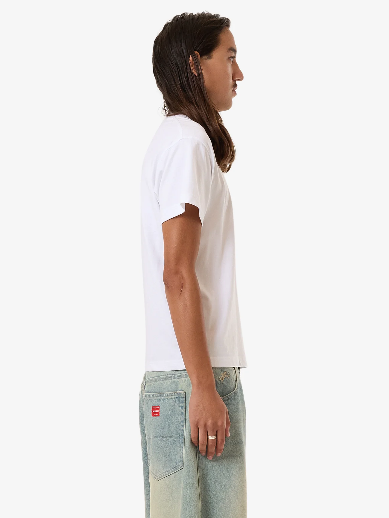 Croak Fitted Tee - White - Image 4