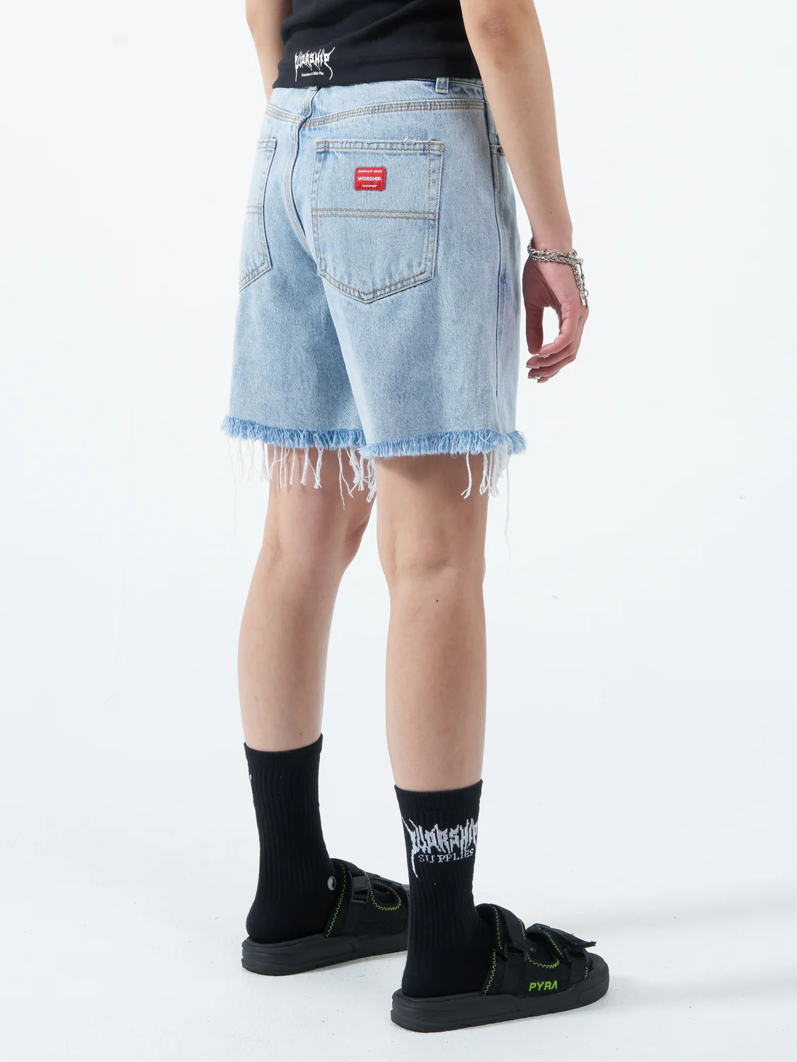 Damage Stubby Short - Worship Worn Blue - Image 7