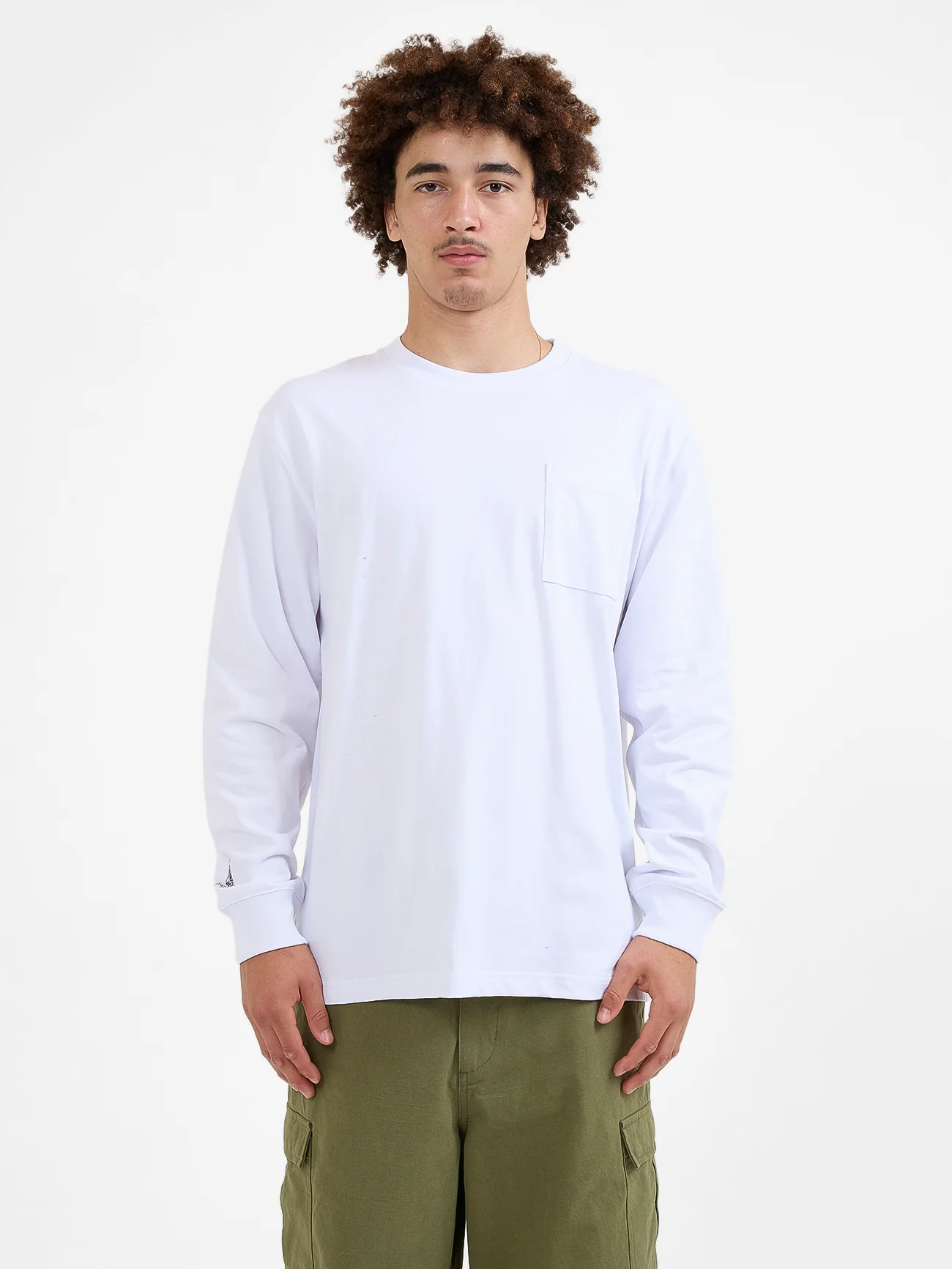 Death Eater Long Sleeve Tee - White