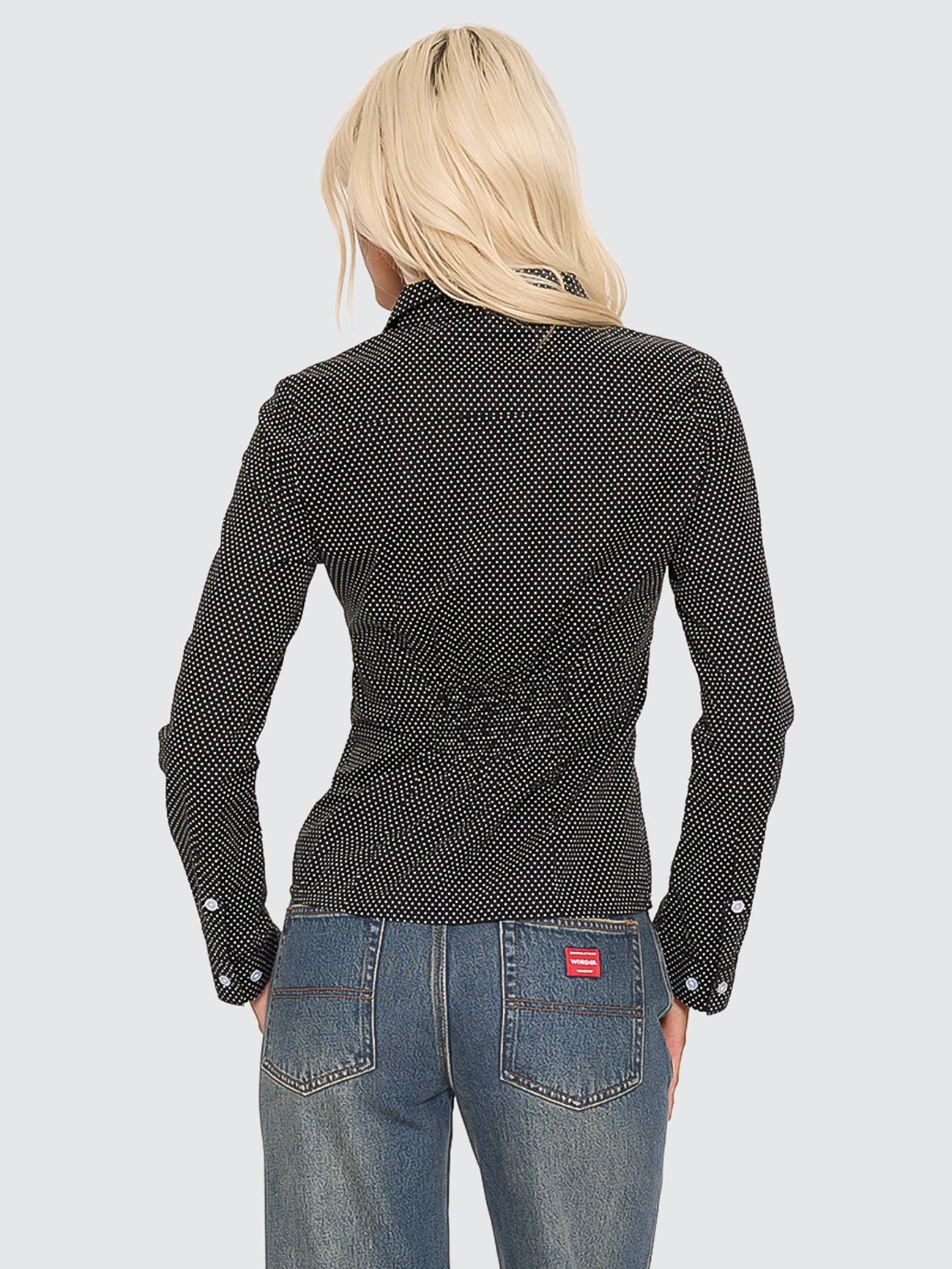 Delegate Long Sleeve Fitted Shirt - Black - Image 6