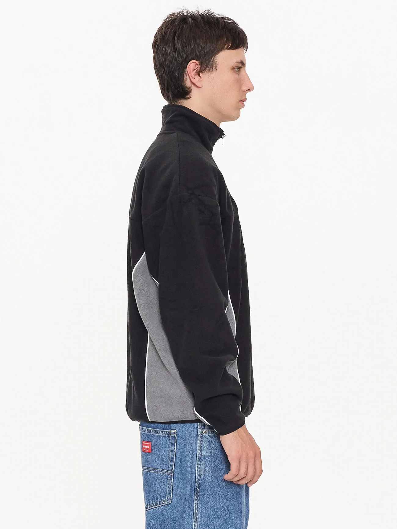 Delirium Quarter Zip Polar Fleece - Steel Grey - Image 6