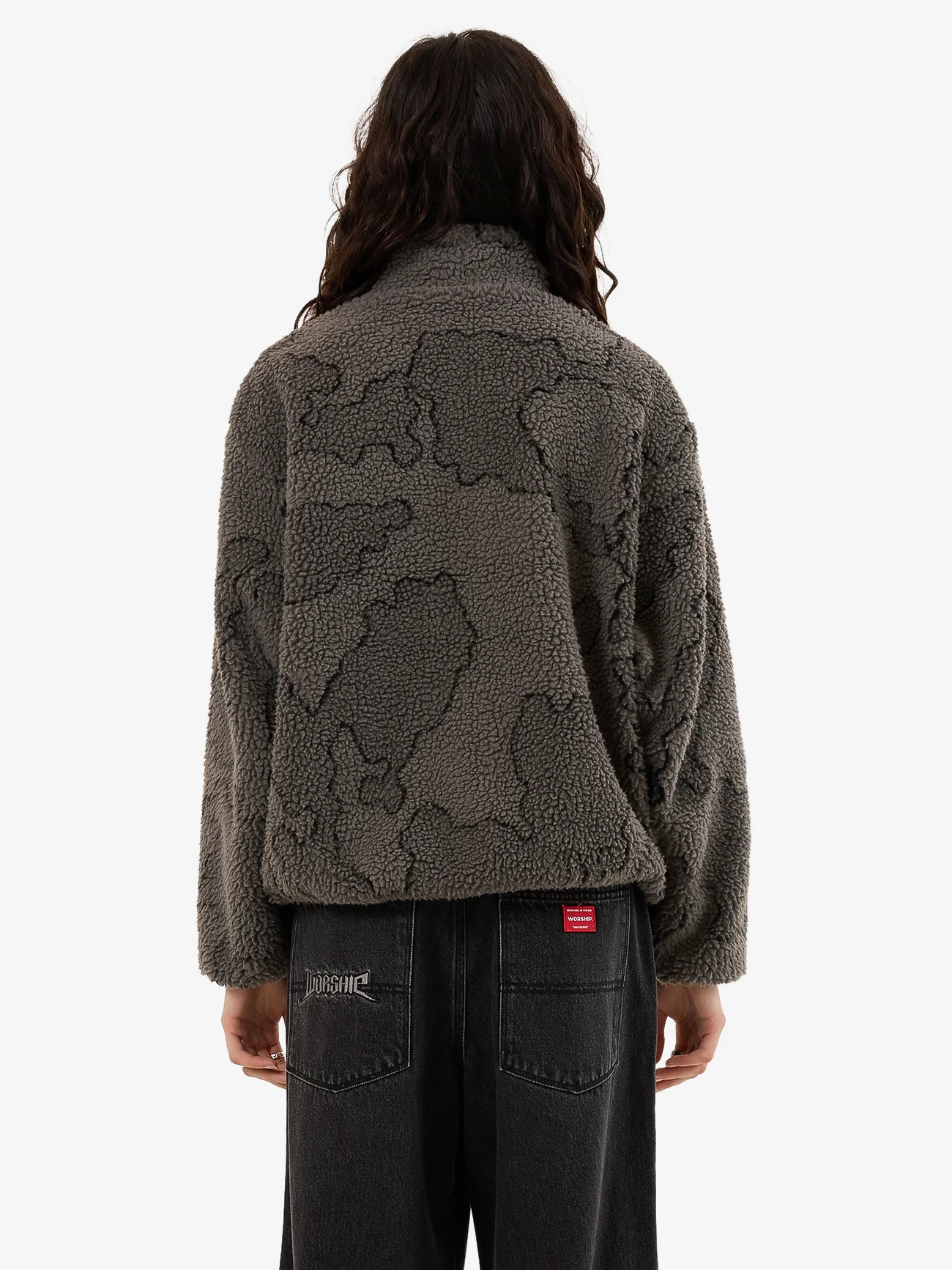 Delirium Zip Through Polar Fleece - Steel Grey - Image 2