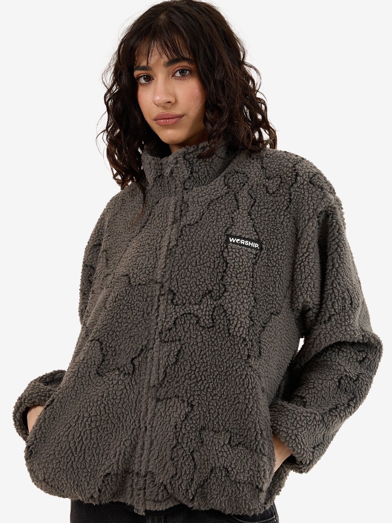 Delirium Zip Through Polar Fleece - Steel Grey - Image 6