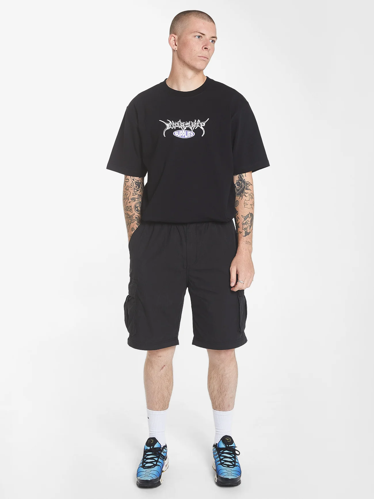 Deliverance Zip Off Nylon Cargo Pant - Washed Black - Image 5