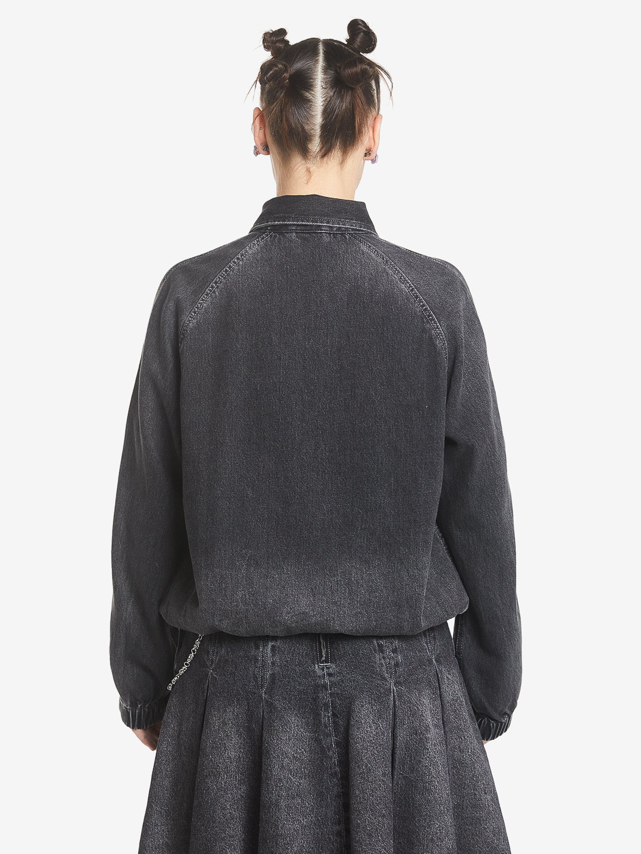 Denim Drizzler Jacket - Ghosted Black Fade - Image 2