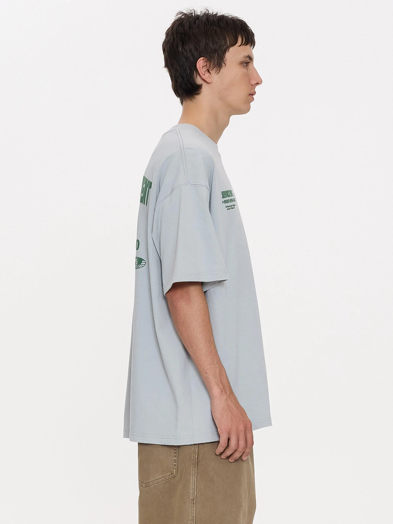 Department Oversize Cropped Tee - Lunar Grey - Image 6