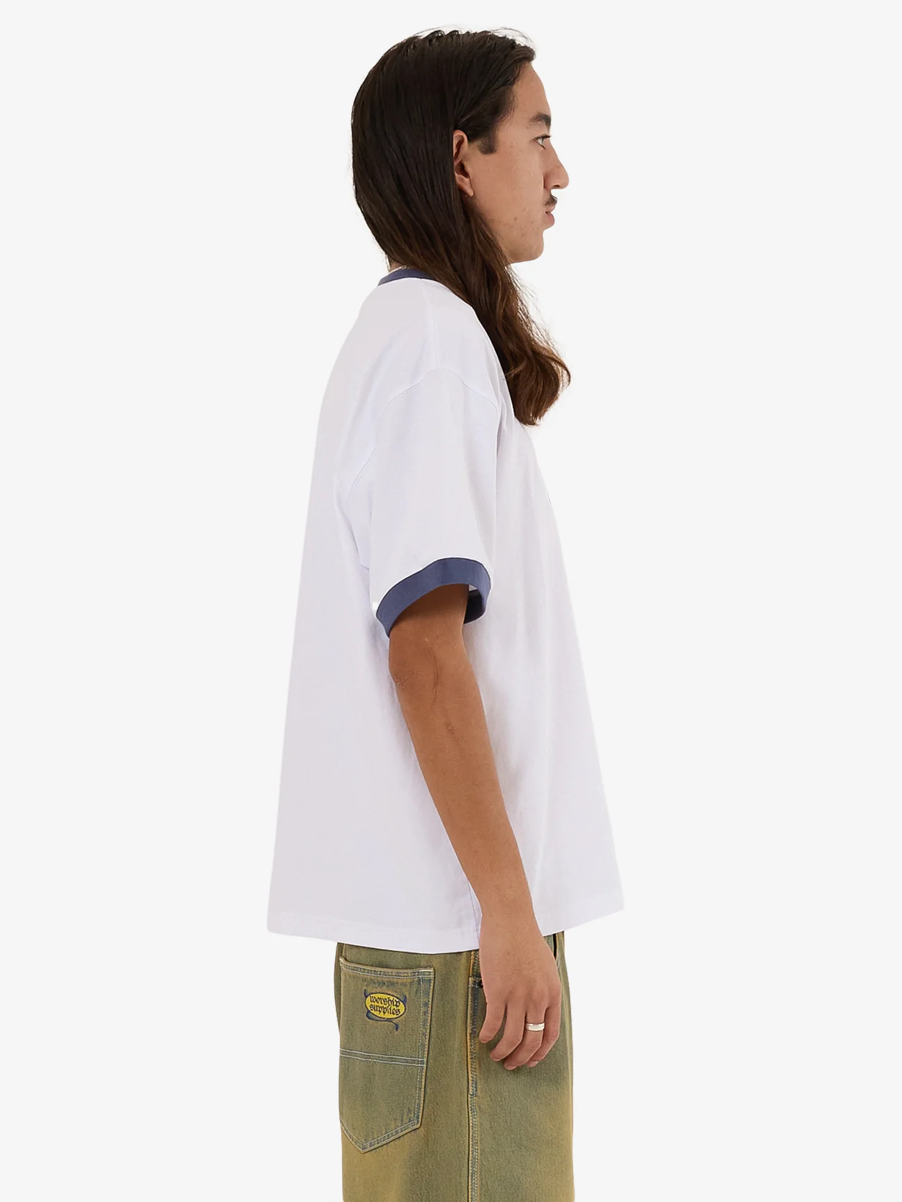 Devilish Ringer Tee - White - Image 4