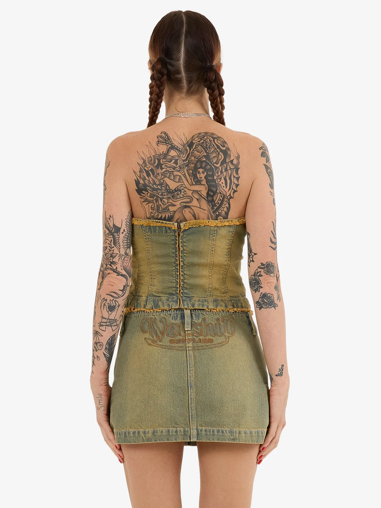 Devlish Denim Tube Top - So Dirt it Hurts - Image 2