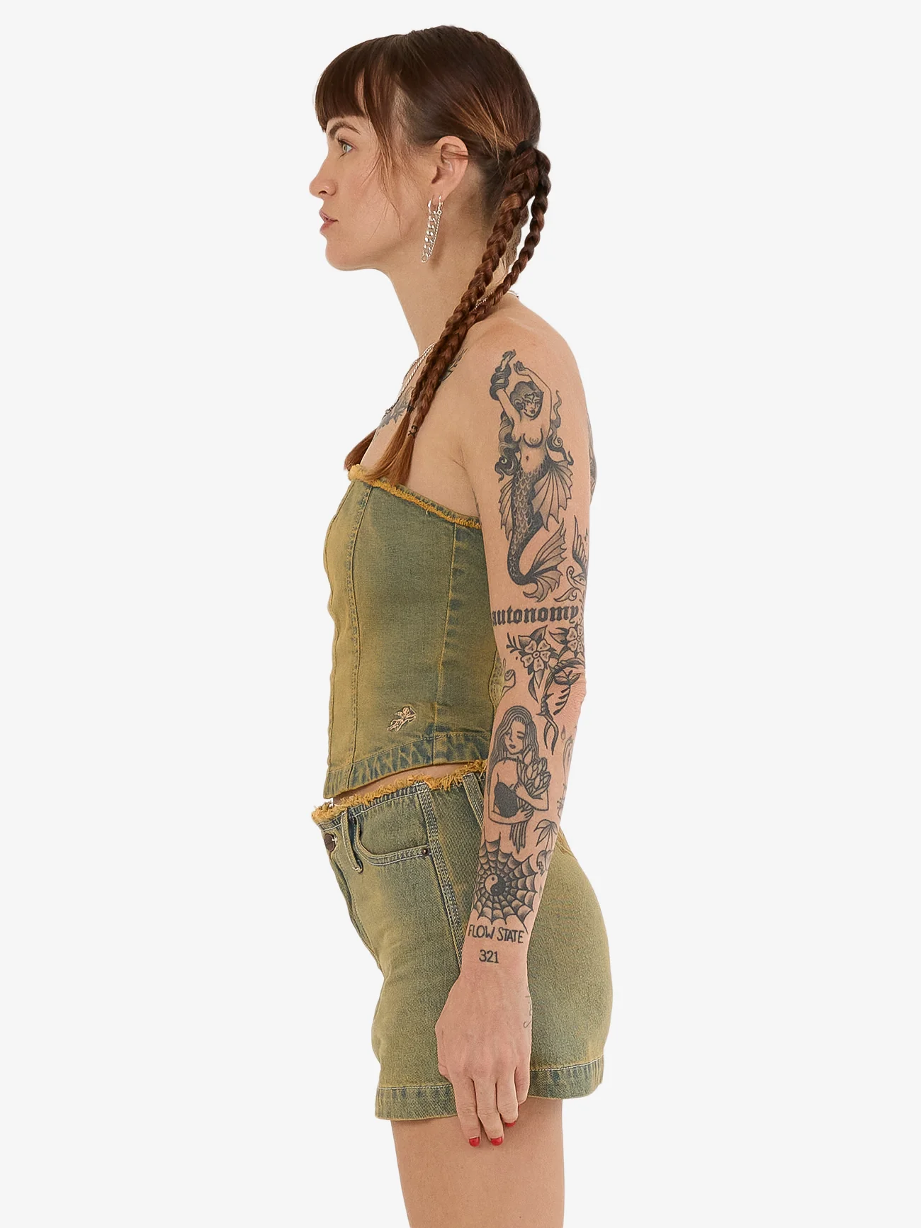Devlish Denim Tube Top - So Dirt it Hurts - Image 3