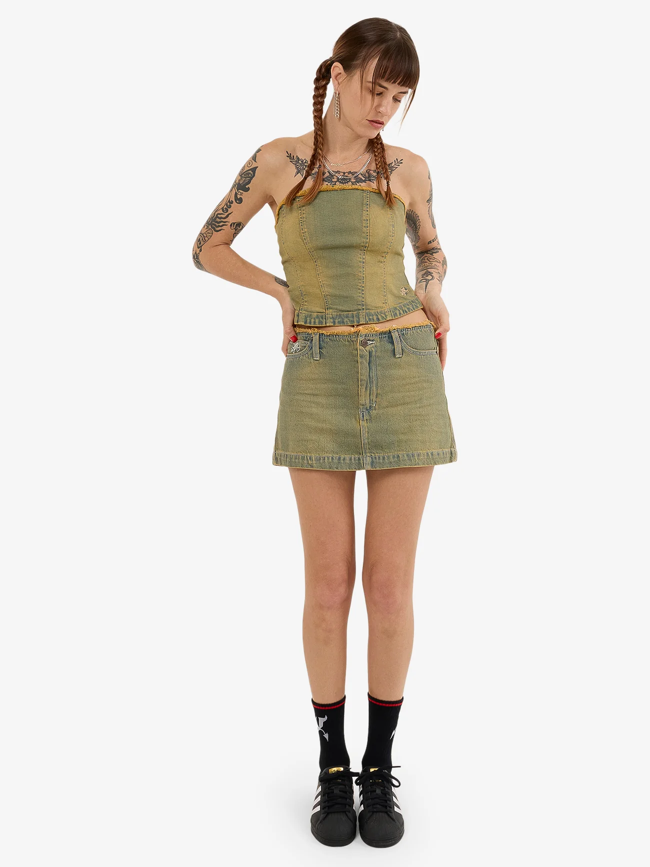 Devlish Denim Tube Top - So Dirt it Hurts - Image 5