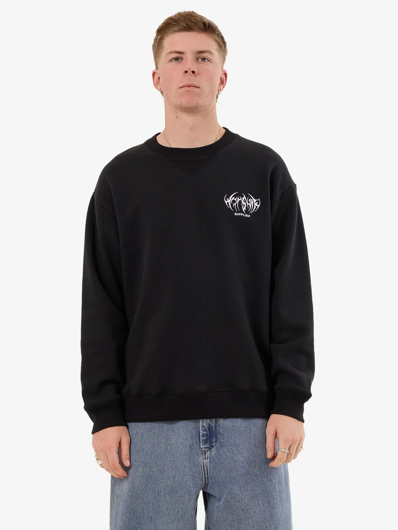 Diablo Fleece Crew - Black