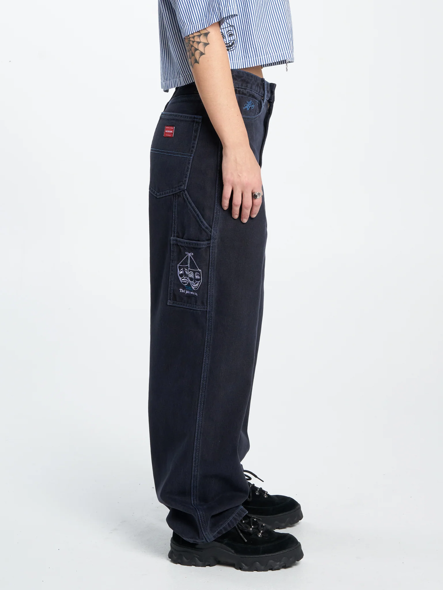 Die Laughing Carpenter Big Baggy Jean - Void Blue - Image 4