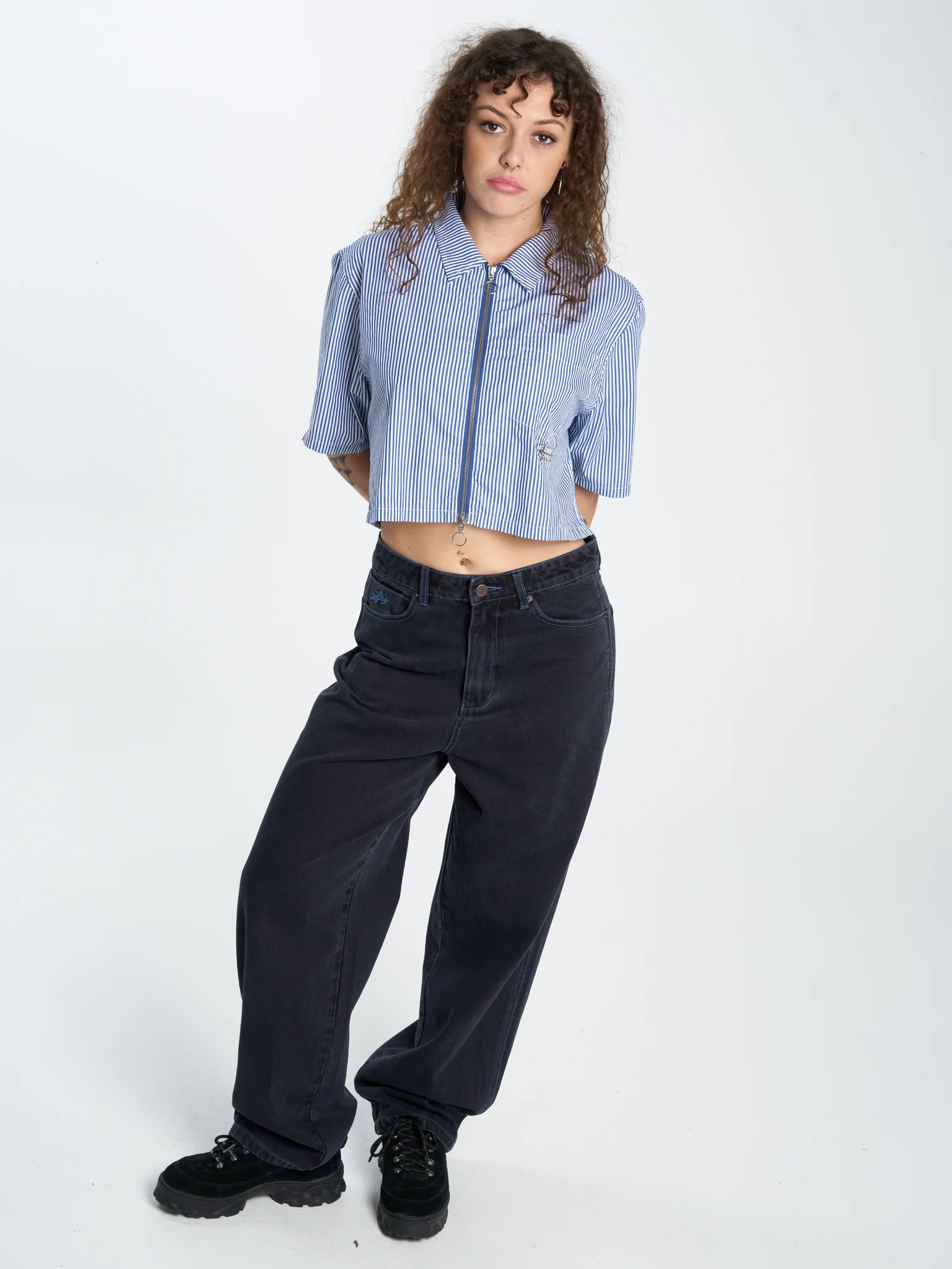 Die Laughing Carpenter Big Baggy Jean - Void Blue - Image 5