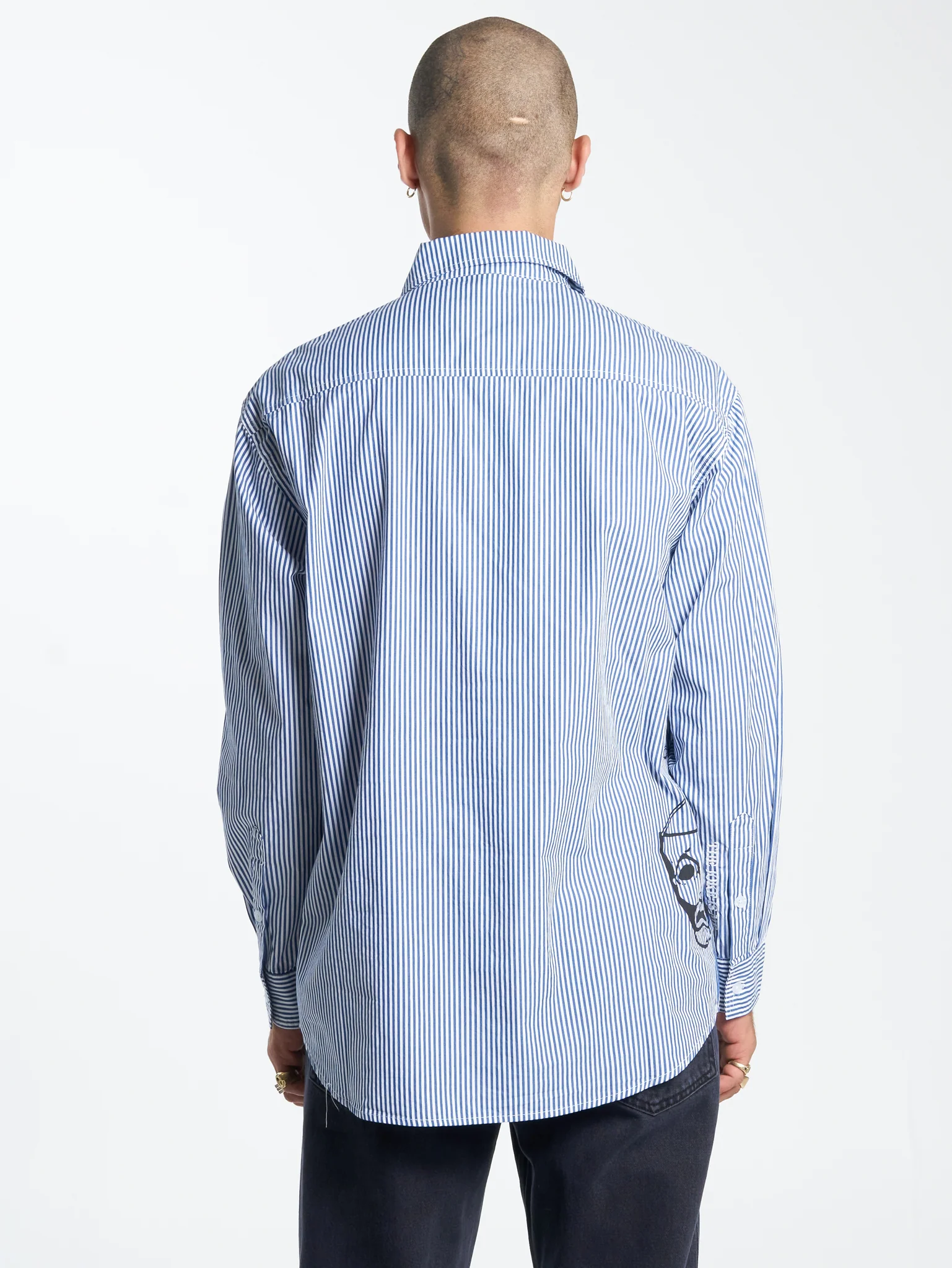 Die Laughing Long Sleeve Shirt - Blue - Image 3
