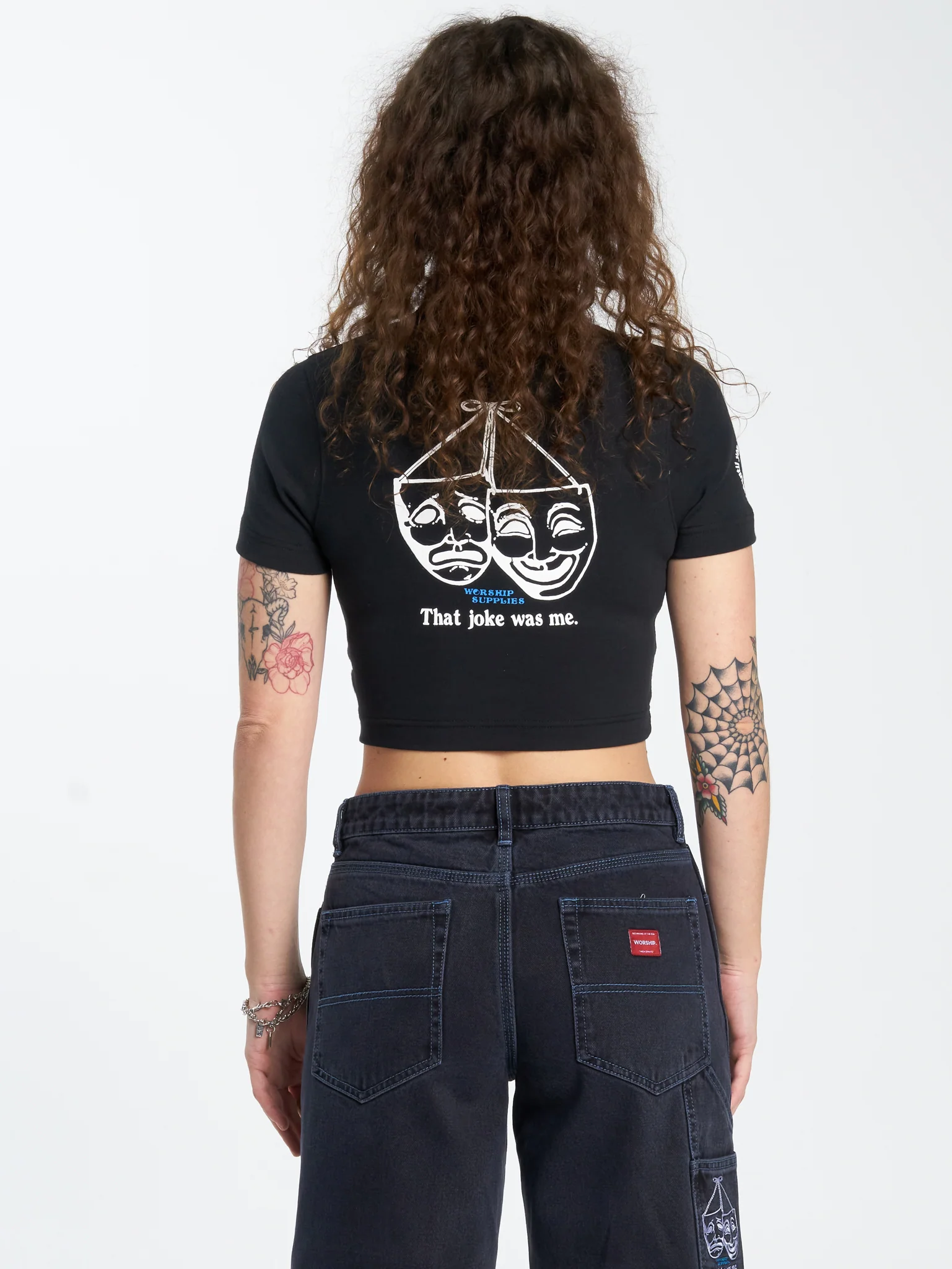 Die Laughing Micro Tee - Black - Image 2