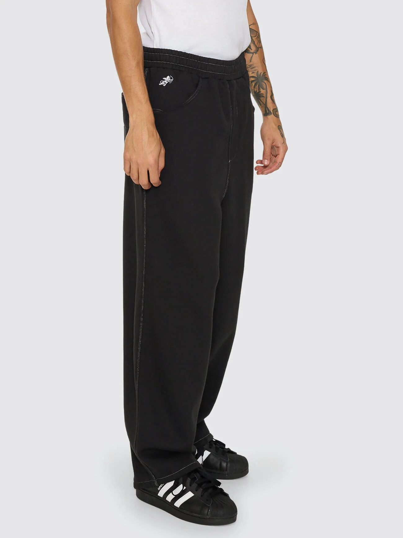 Dozer Elastic Fleece Pant - Black - Image 5