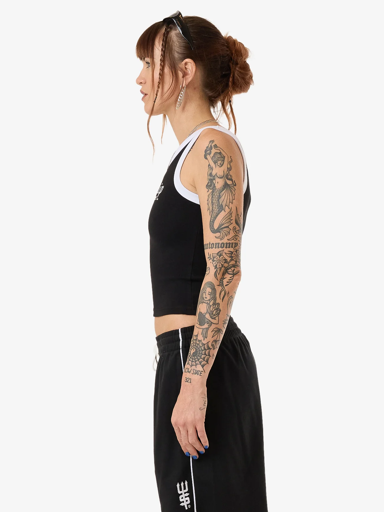 Fever Football Longline Tank - Black - Image 3