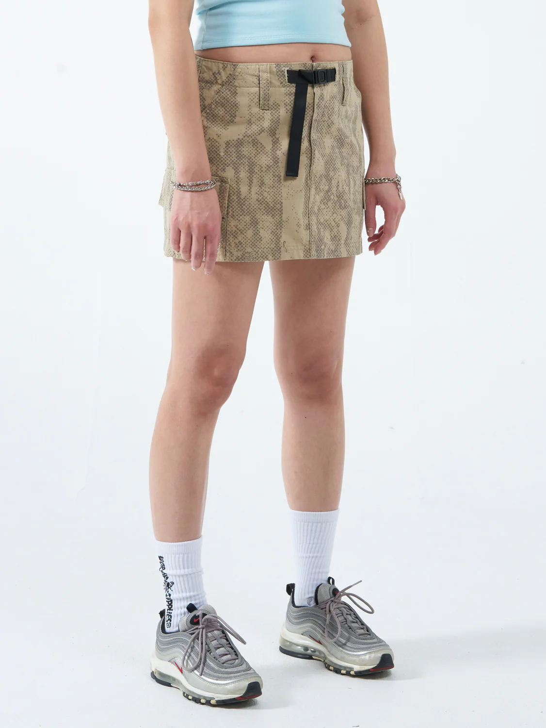 Five Pointer Cargo Mini Skirt - Sandy Taupe - Image 4