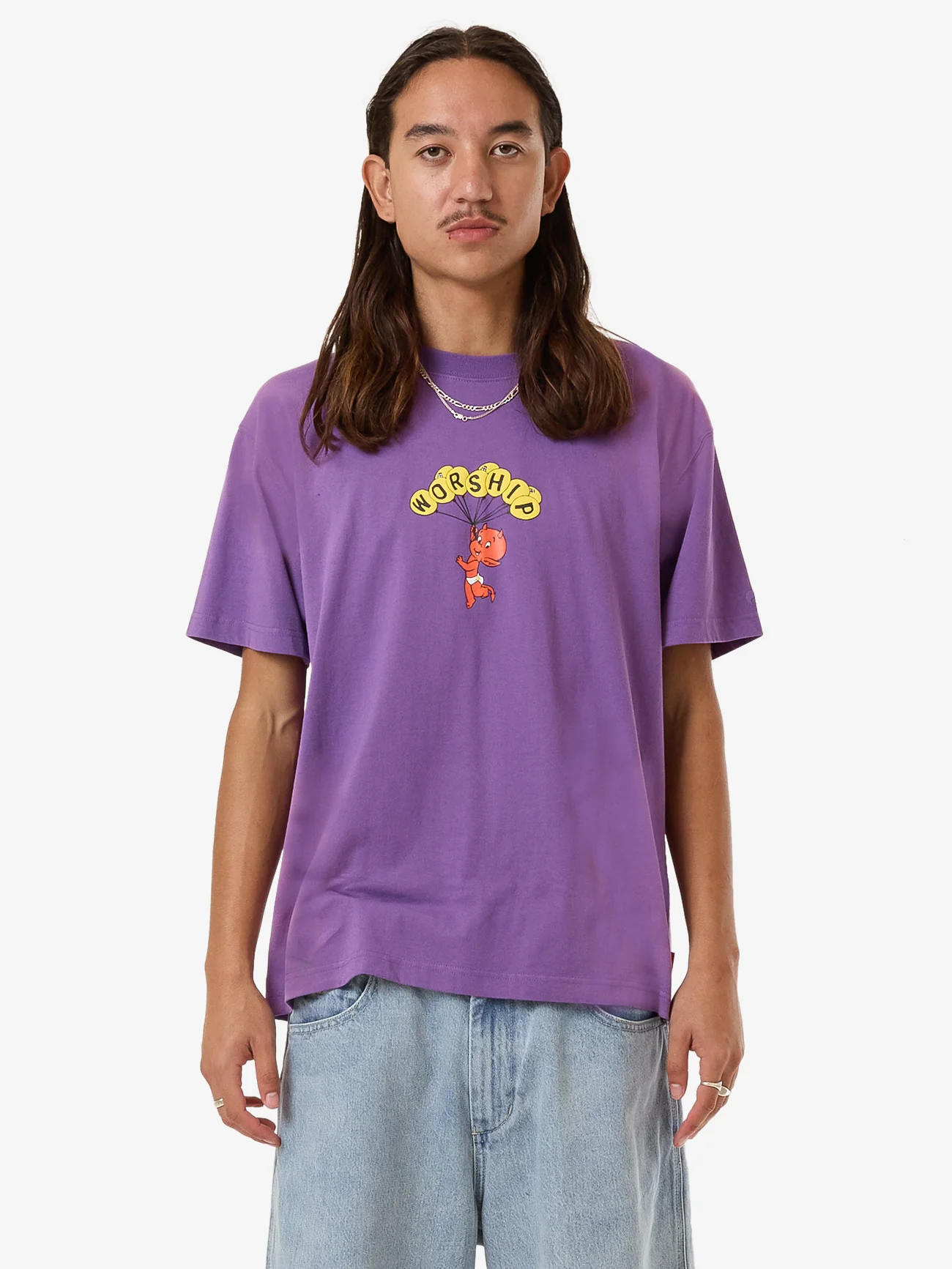 Floater Vintage Tee - Prism Violet Fade
