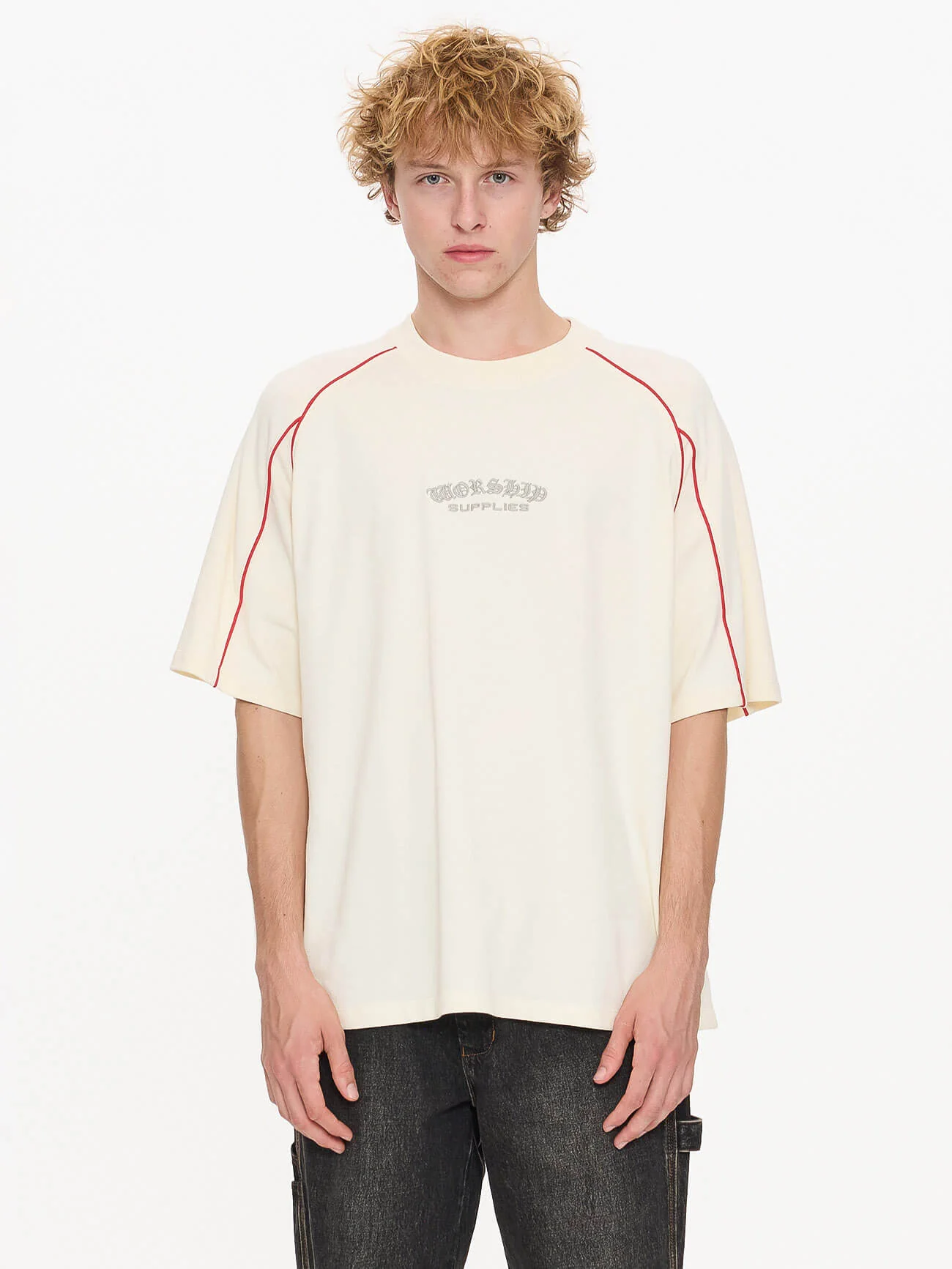 Frequency 2 Panel Oversize Raglan Tee - Zine - Image 5