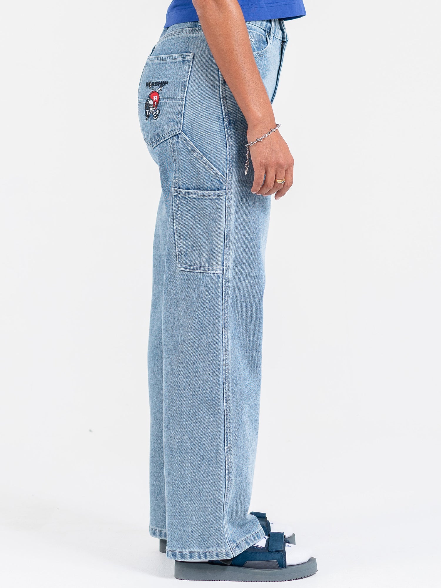 Fumbler Carpenter Baggy Jean - Spirit Blue - Image 7