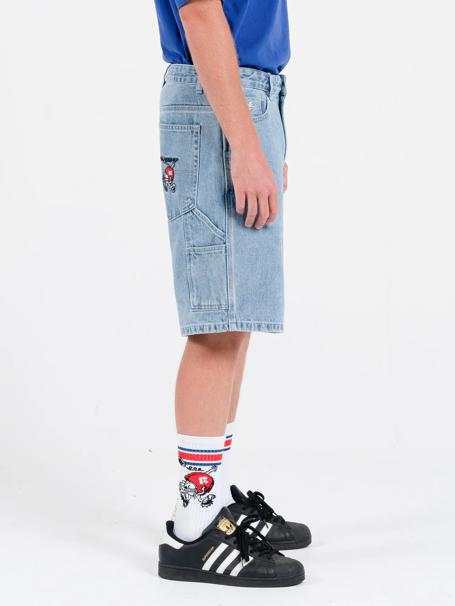 Fumbler Carpenter Jean Short - Spirit Blue - Image 7