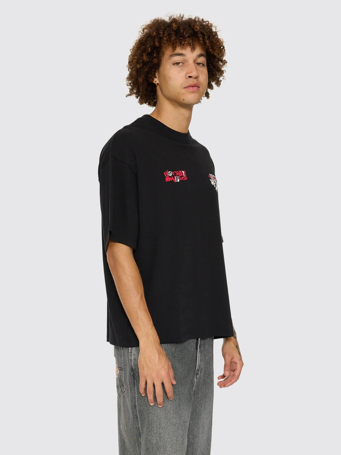 Fusion Box Crop Tee - Black - Image 4