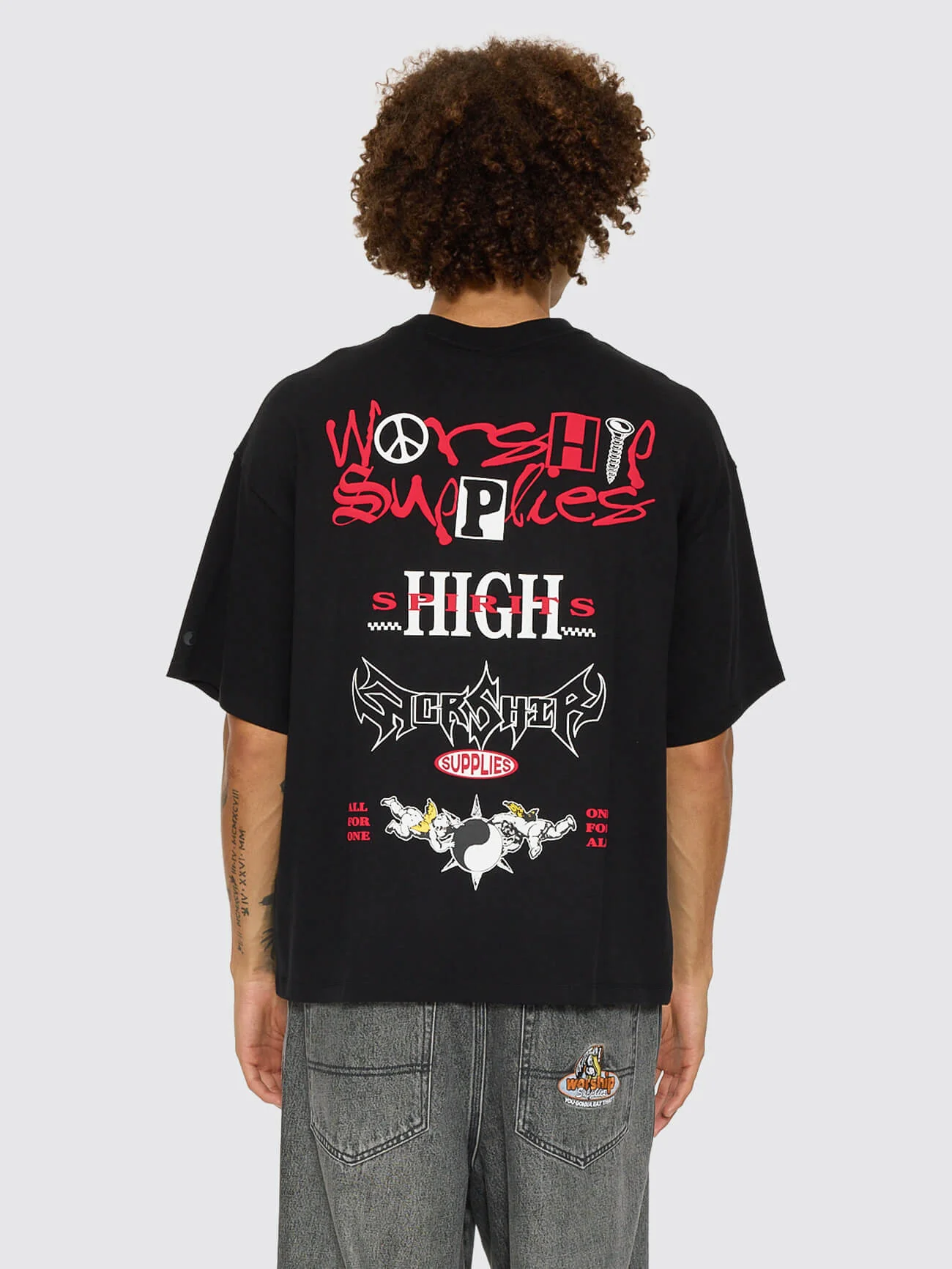 Fusion Box Crop Tee - Black - Image 5