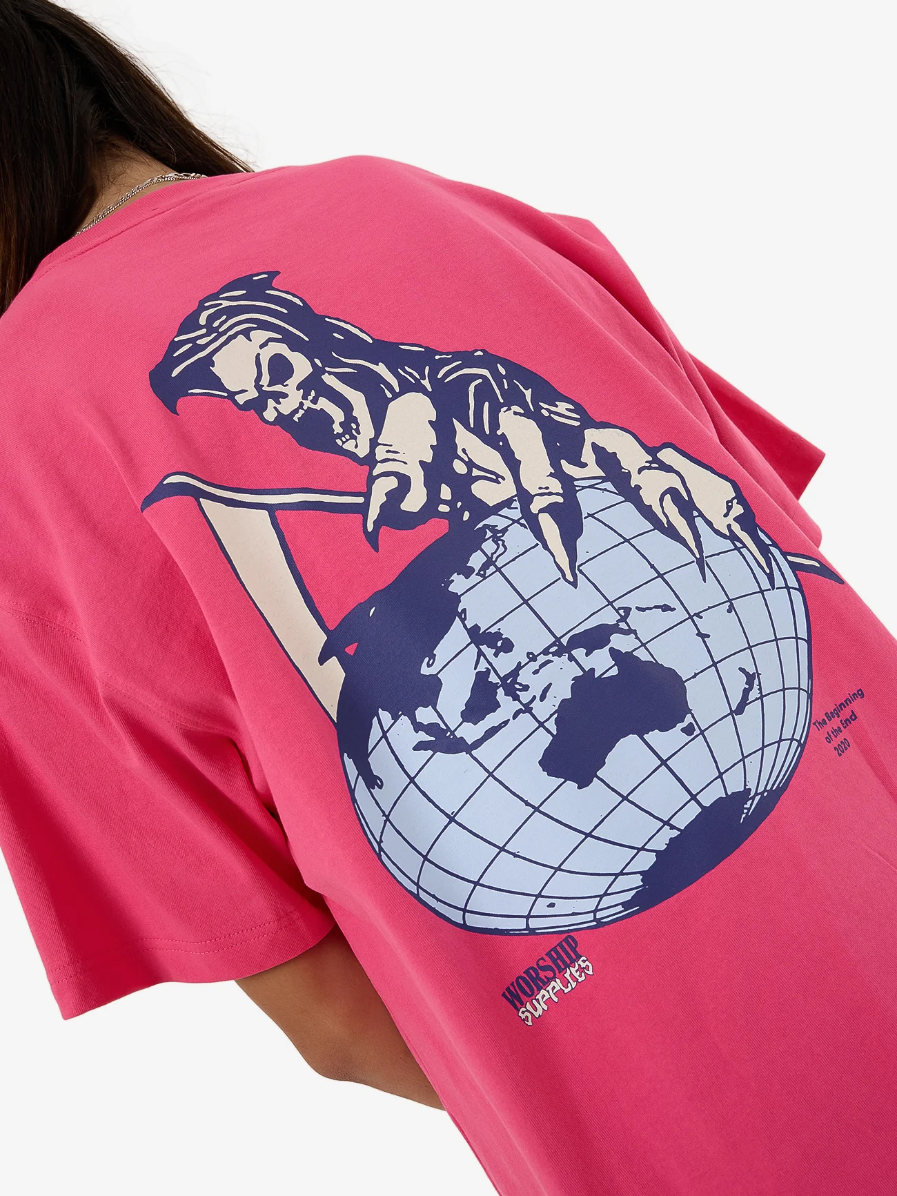 Get A Grip Tee - Magenta - Image 7