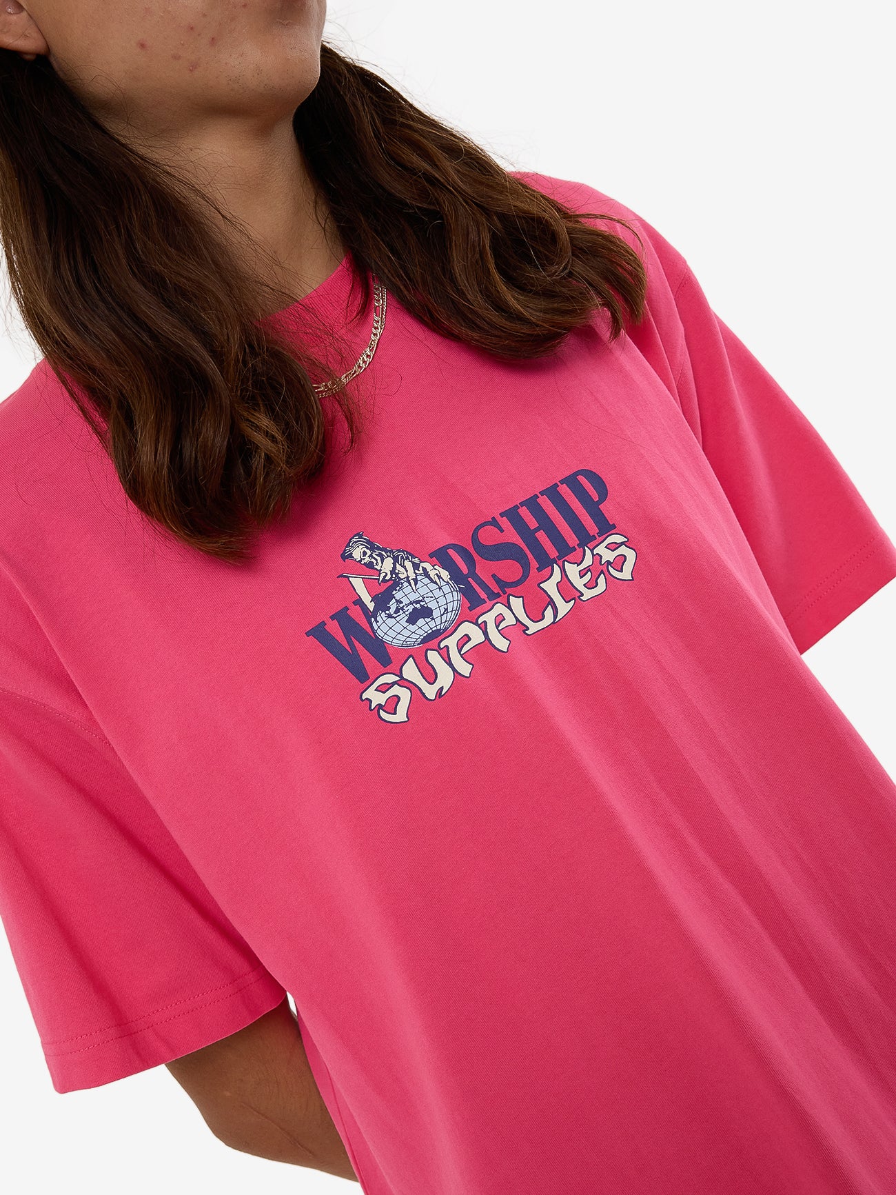 Get A Grip Tee - Magenta - Image 8