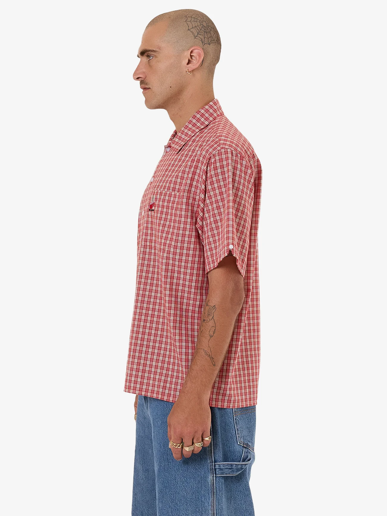Glazed And Confused Short Sleeve Shirt - Cherry Red - Image 5