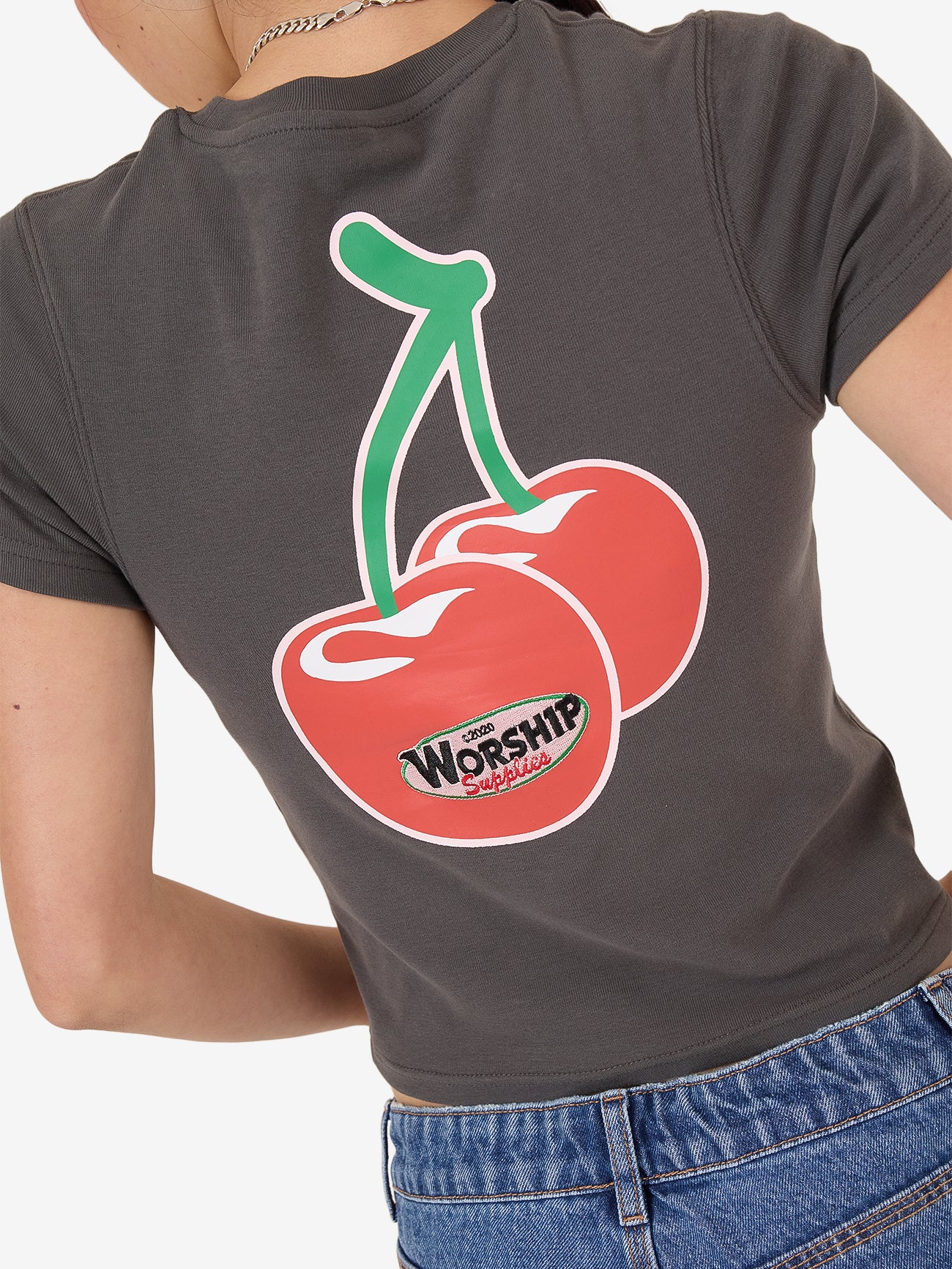 Glazed And Confused Slim Fit Tee - Worn Black - Image 2