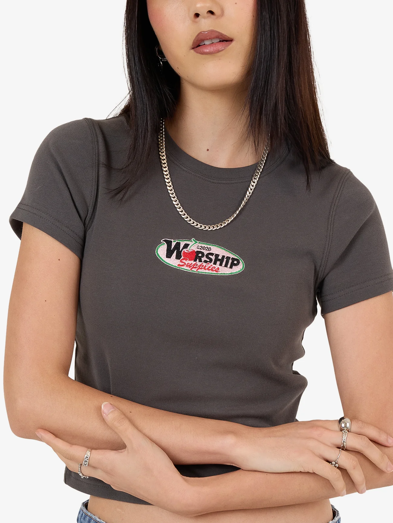 Glazed And Confused Slim Fit Tee - Worn Black - Image 3