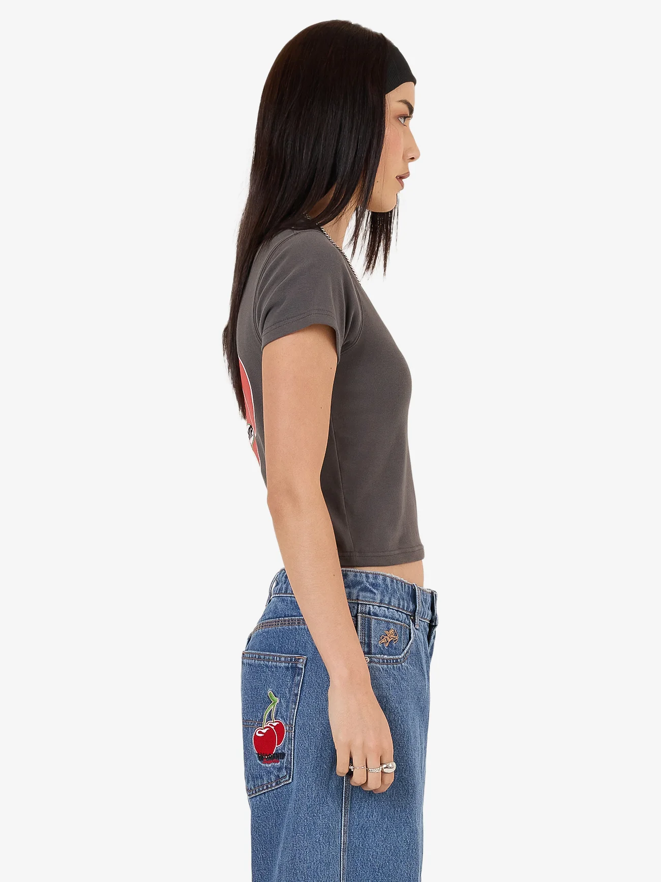Glazed And Confused Slim Fit Tee - Worn Black - Image 7