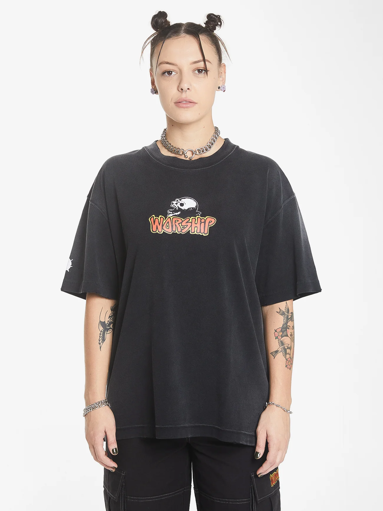 Gobbler Oversized Tee - Vintage Black