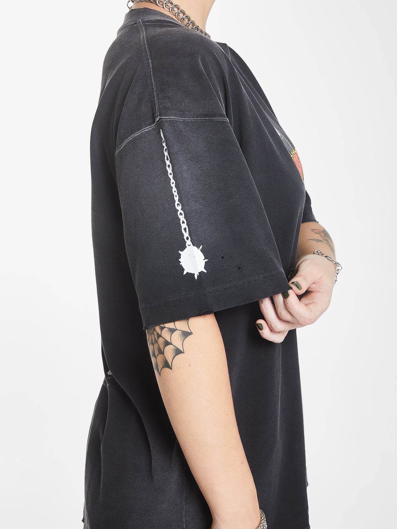 Gobbler Oversized Tee - Vintage Black - Image 7
