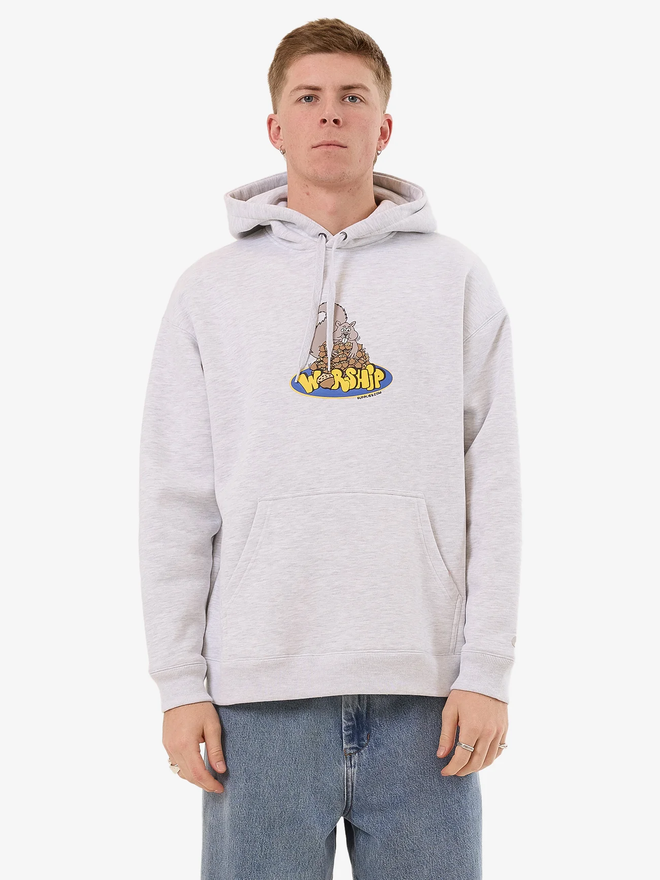 Going Nuts Pull Over Hood - Snow Marle