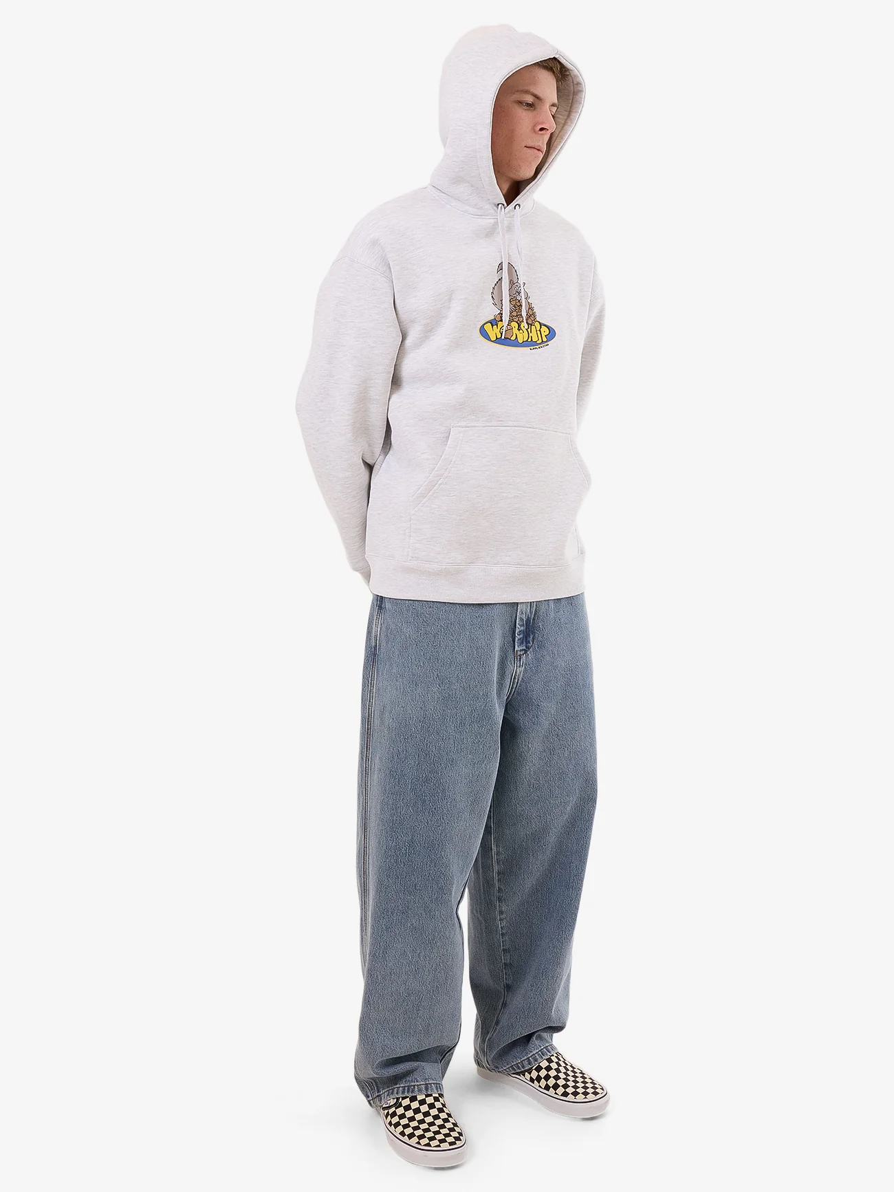 Going Nuts Pull Over Hood - Snow Marle - Image 5